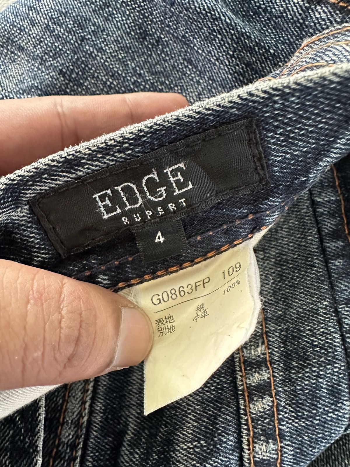 5351 POUR LES HOMMES [34x38] 00's EDGE By Rupert Japan mudmax denim Size US 34 / EU 50 - 12 Thumbnail