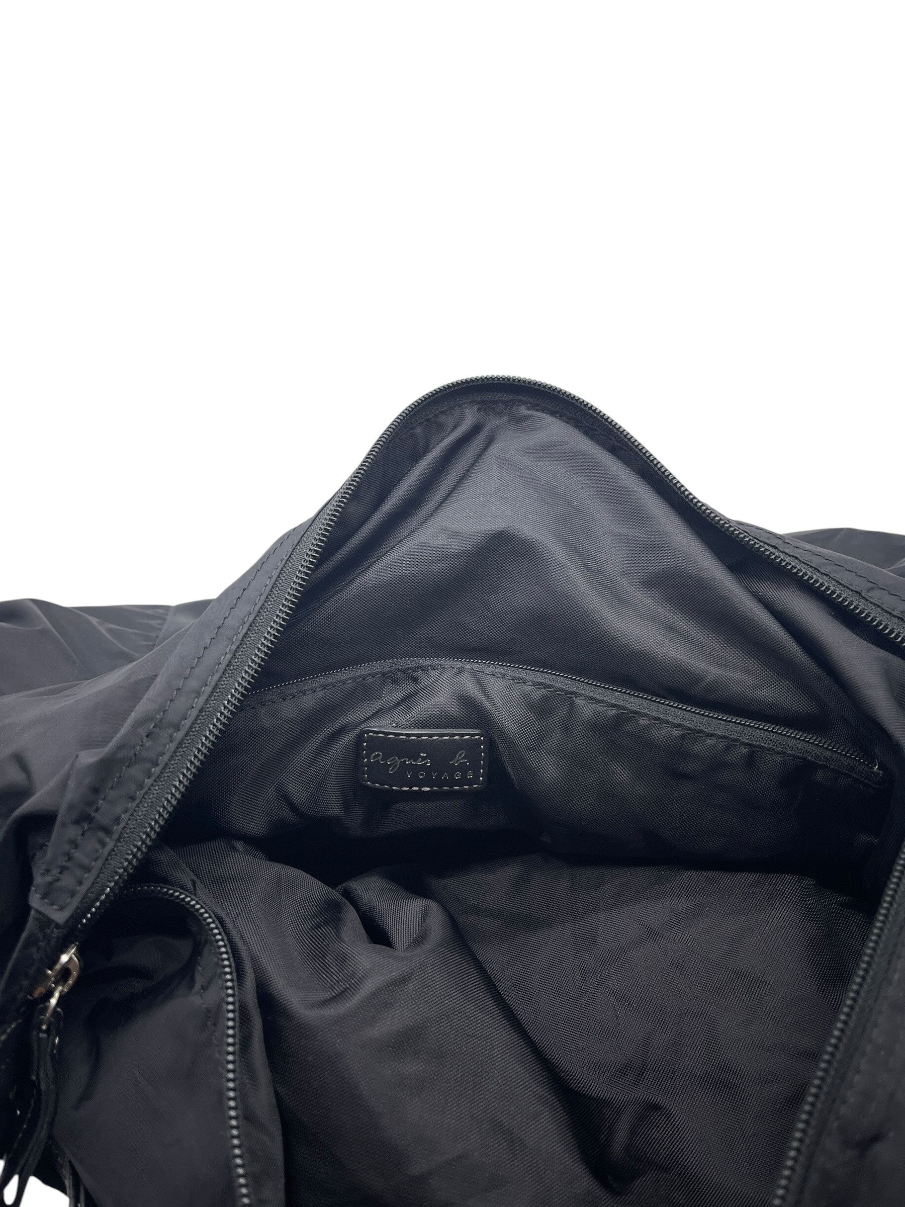 agnes b. Agnès b Voyage Nylon Boston Travel Bag Black Duffel Gym Bag Size ONE SIZE - 10 Thumbnail
