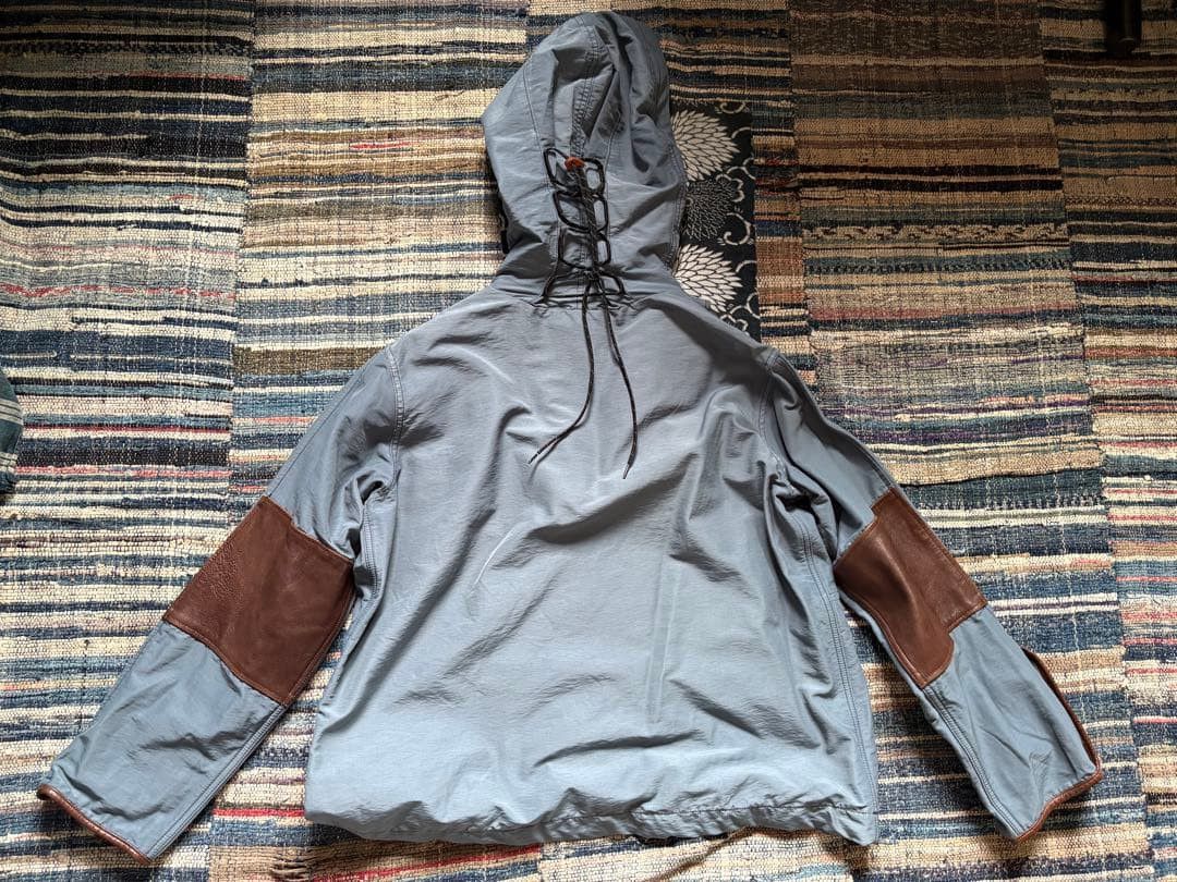 Kapital KAPITAL Hooded Mountain Parka Blue Nylon with Elbow Patche Size US M / EU 48-50 / 2 - 14 Thumbnail