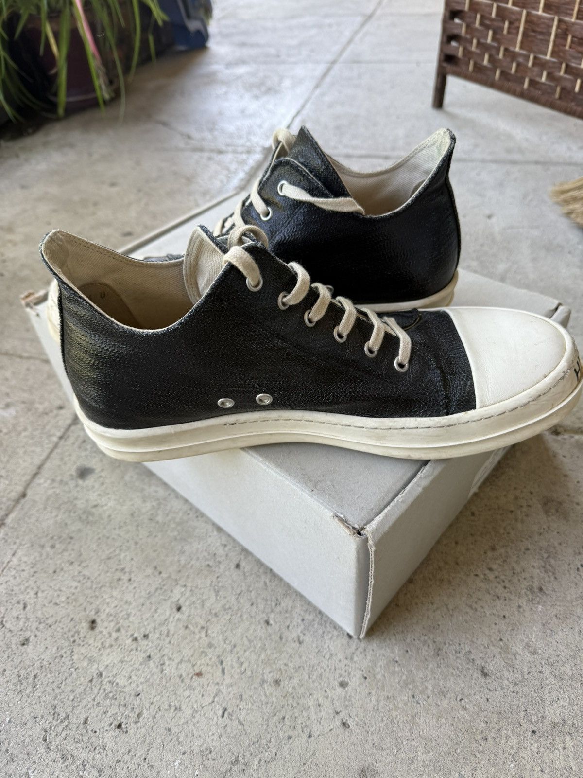 Rick Owens Drkshdw Rare Rick Owens Ramones Dark Shadow 44 In Sub Super Human Size US 10.5 / EU 43-44 - 12 Thumbnail