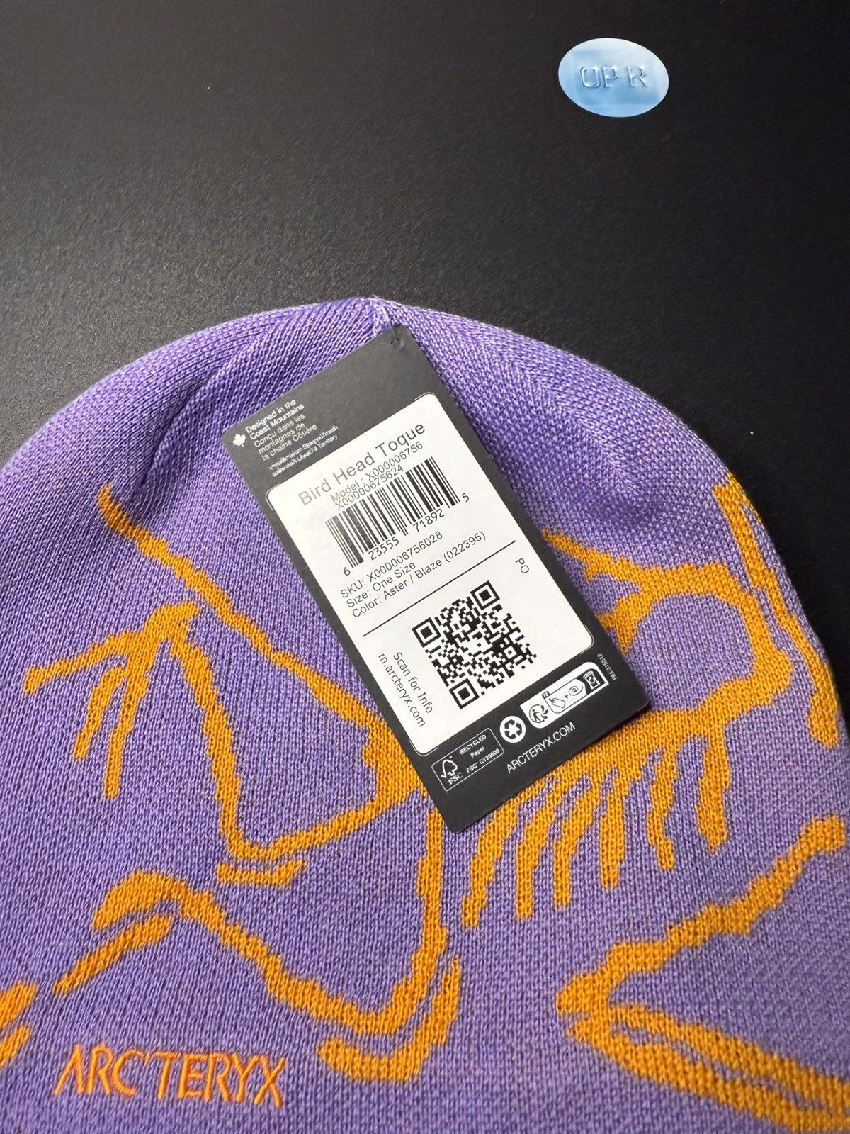 Arc'teryx Arc’Teryx Bird Head Toque beanie - Aster / Blaze - Deadstock Size ONE SIZE - 4 Thumbnail