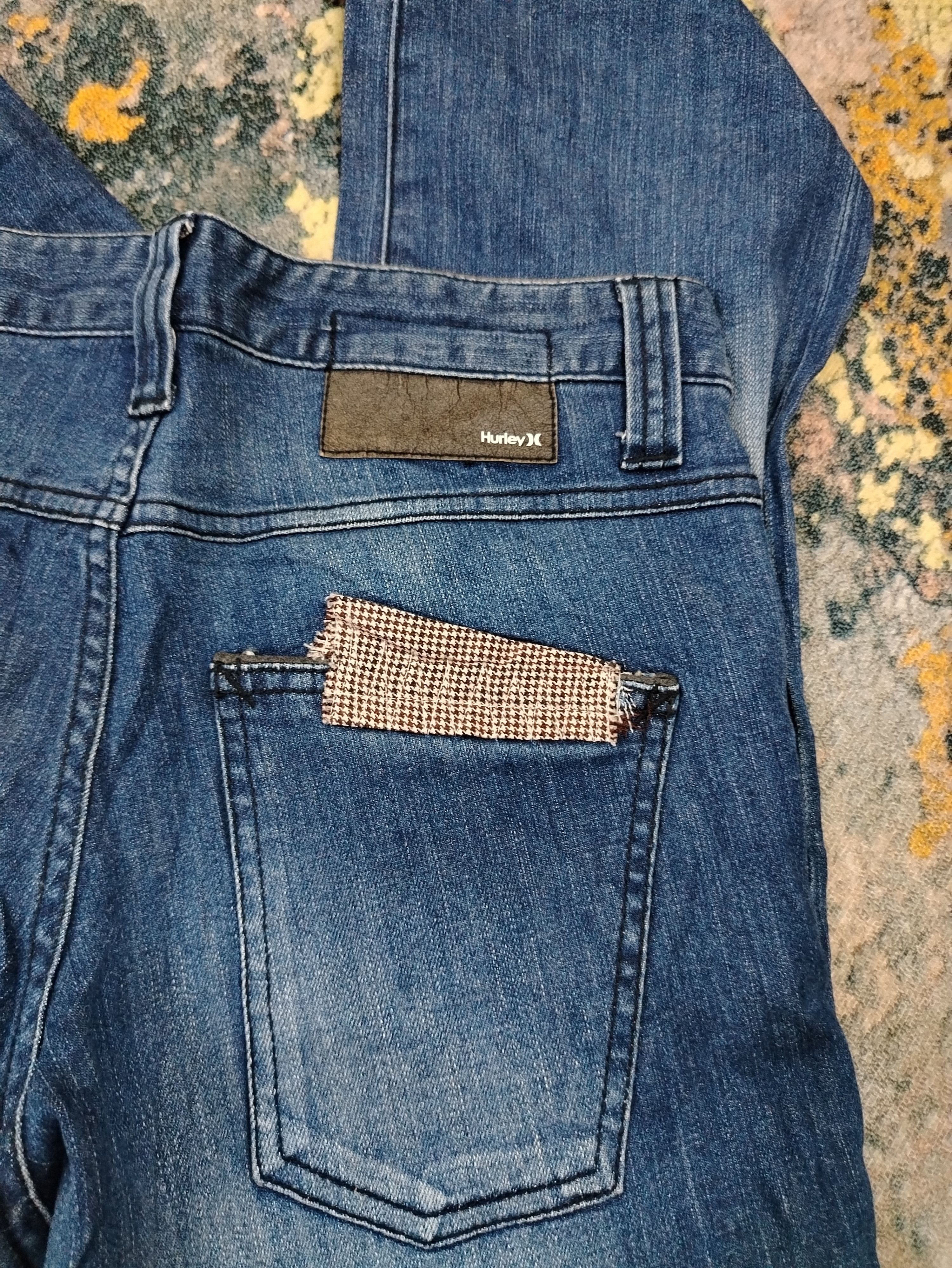 Hurley patchwork denim