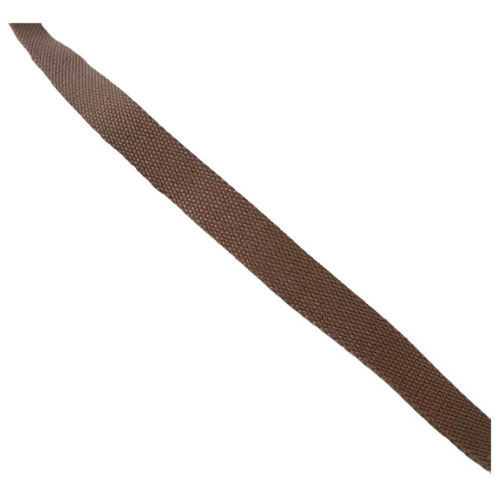 Designer Vintage Unisex Brown Double Prong Woven Belt Size ONE SIZE - 6 Thumbnail