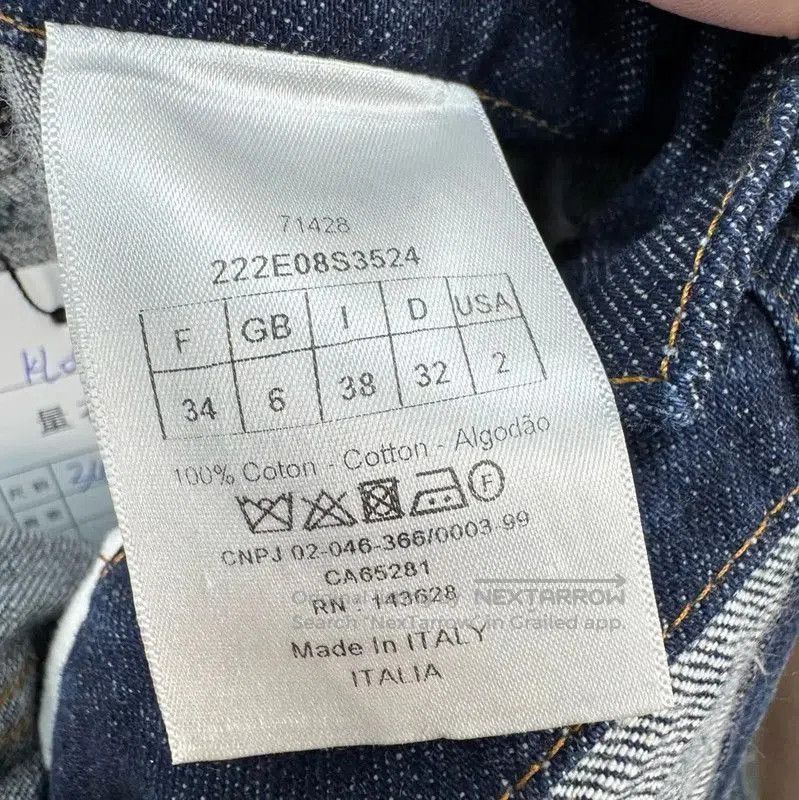 Dior Dior Blue Denim Overalls with Logo Embroidery . Size 23" - 7 Thumbnail