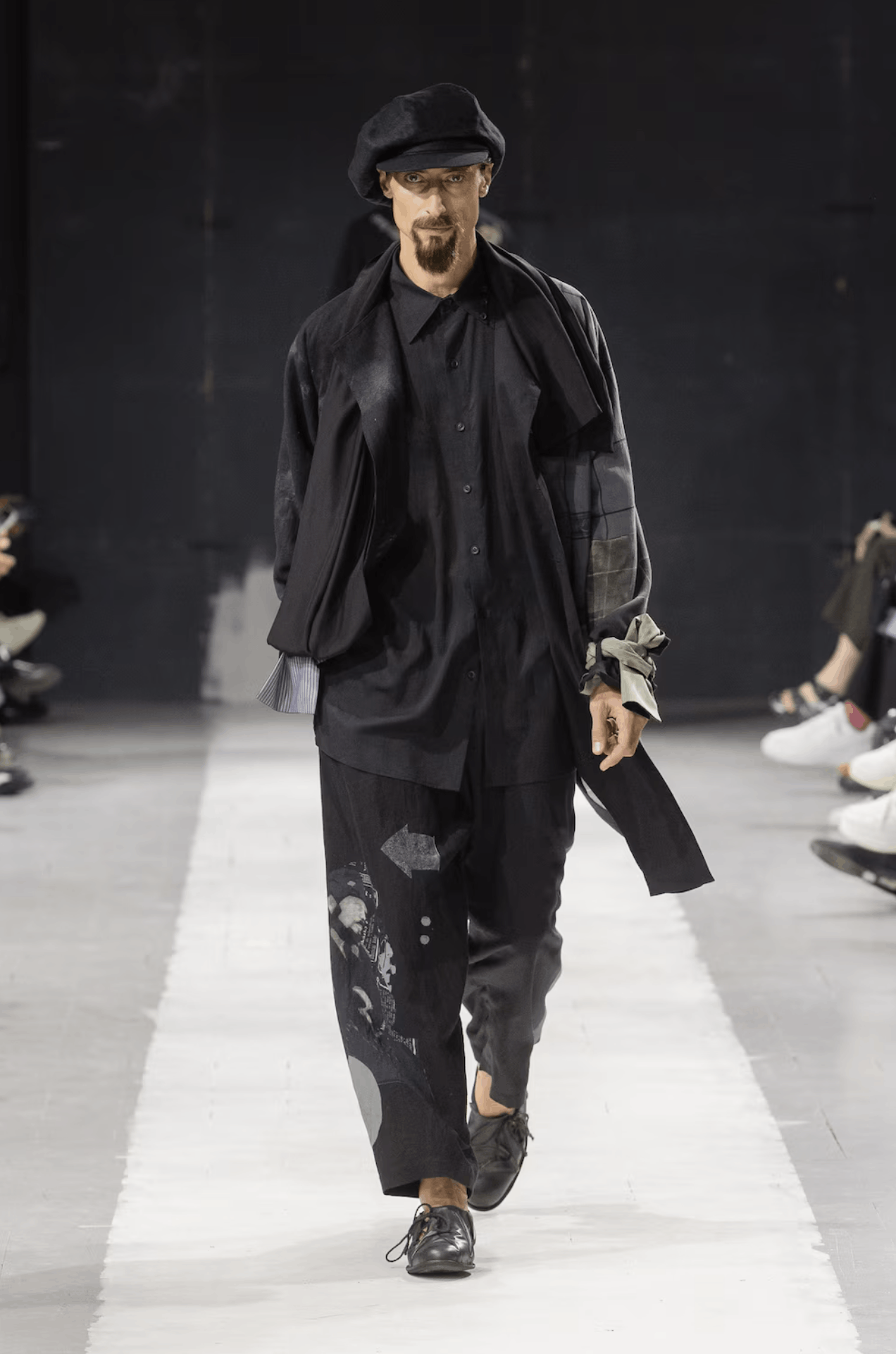 Yohji Yamamoto Yohji Yamamoto Pour Homme - LIN LINEN Beret Hat Size ONE SIZE - 12 Thumbnail