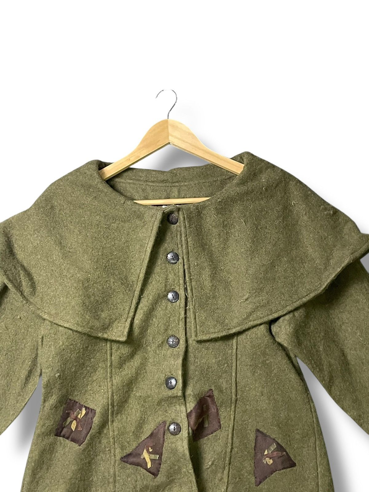 Designer × Vintage Vintage Spica Wool Cashmere Style Coat (48) Size XS / US 0-2 / IT 36-38 - 2 Thumbnail