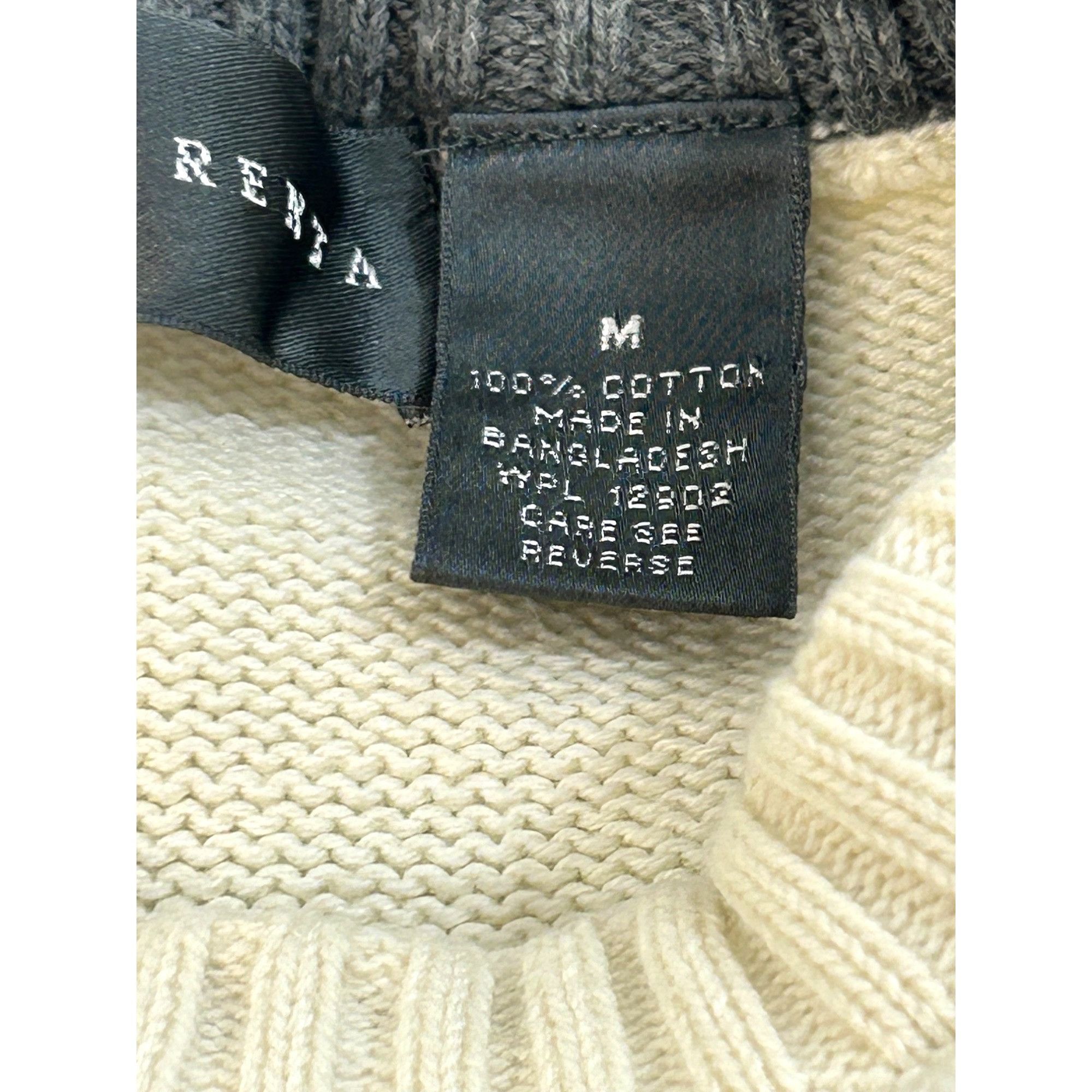 Oscar De La Renta Oscar De La Renta Men’s Sweater Pullover Vtg M Cream Geometr Size US M / EU 48-50 / 2 - 7 Thumbnail