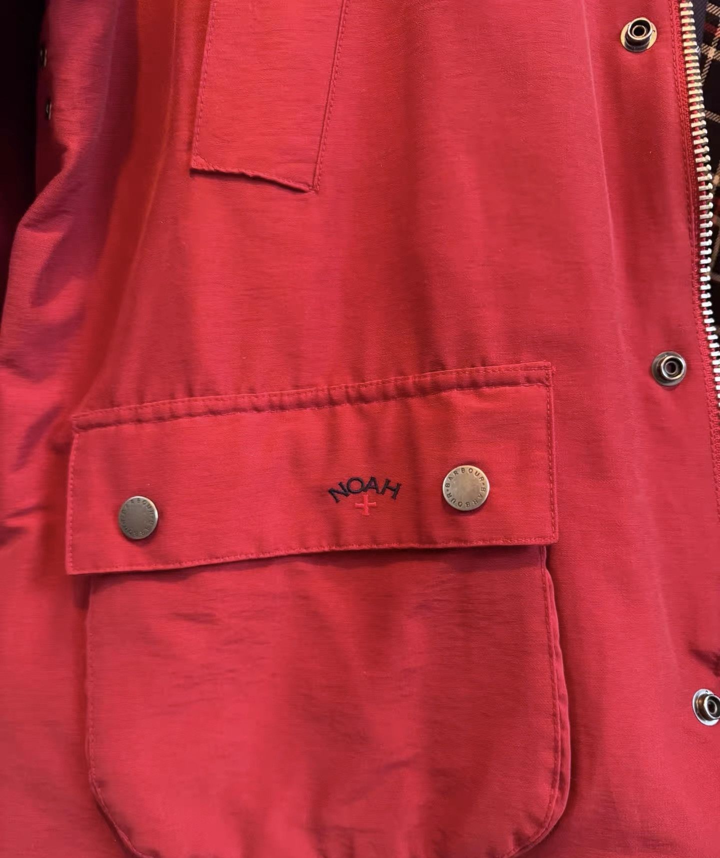 Barbour × Noah Barbour X Noah 60/40 Bedale Jacket Red Size US L / EU 52-54 / 3 - 4 Thumbnail