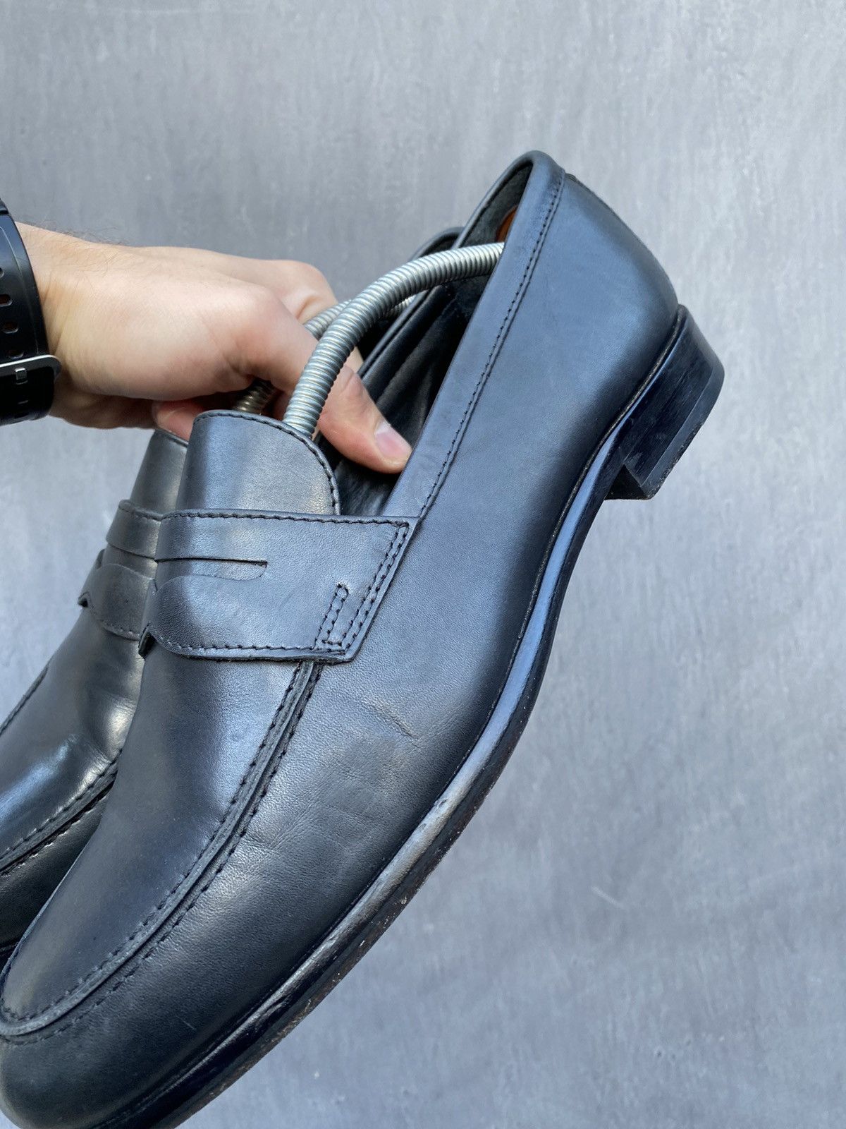 Officine Generale Officine Generale Black leather loafers size 43 Size US 9.5 / EU 42-43 - 6 Thumbnail