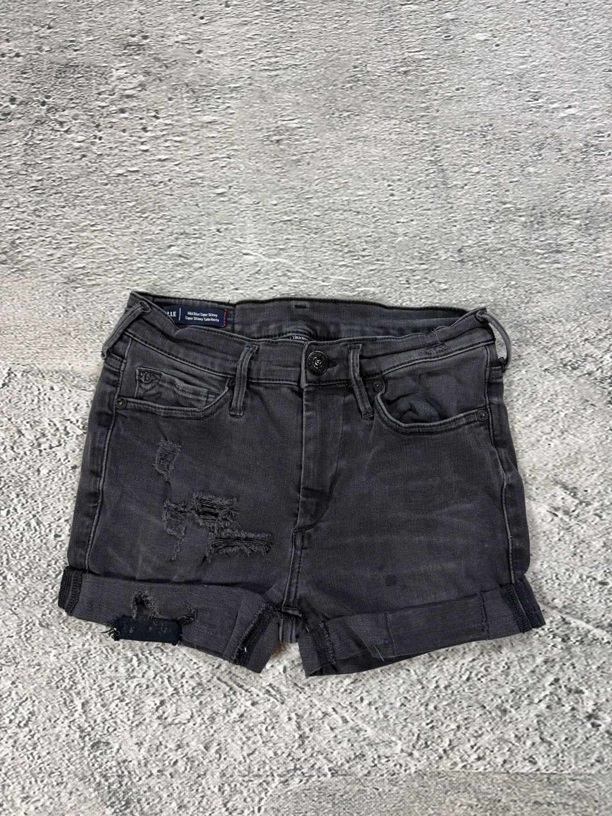 True Religion True Religion vintage black denim shorts mini Size 28" / US 6 / IT 42 - 5 Thumbnail