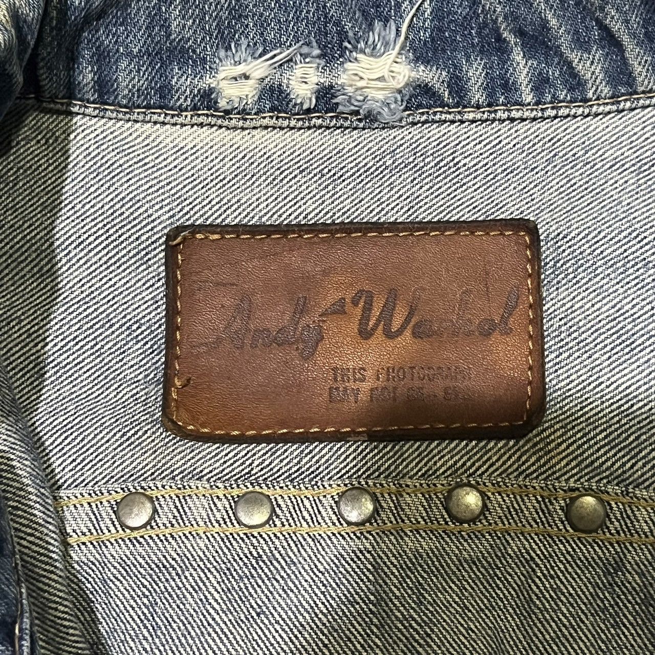 Andy Warhol × Hysteric Glamour hysteric glamour andy warhol distressed & faded denim jacket Size US M / EU 48-50 / 2 - 10 Thumbnail