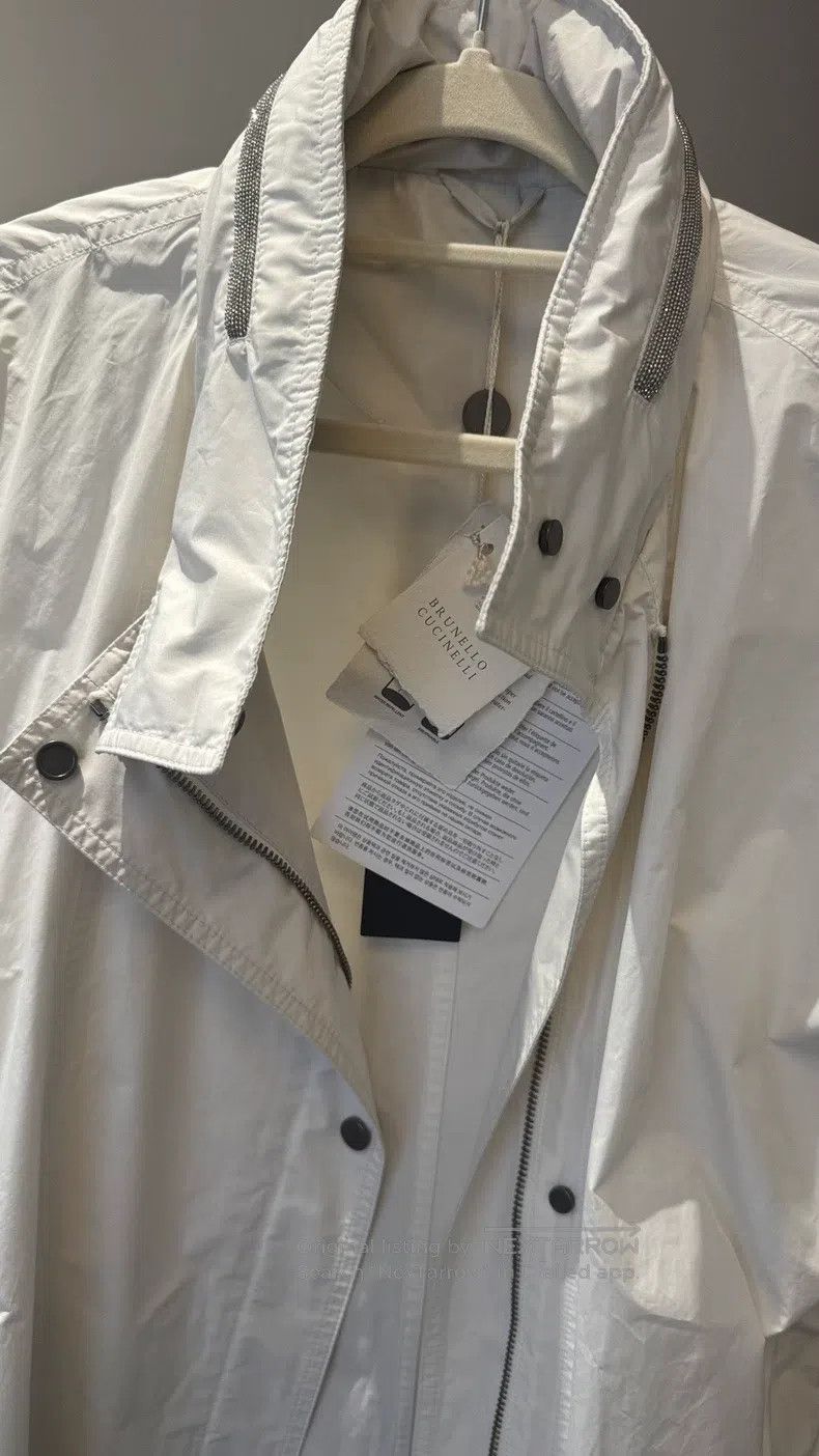 Brunello Cucinelli Brunello Cucinelli White Long Coat Size XS / US 0-2 / IT 36-38 - 2 Thumbnail