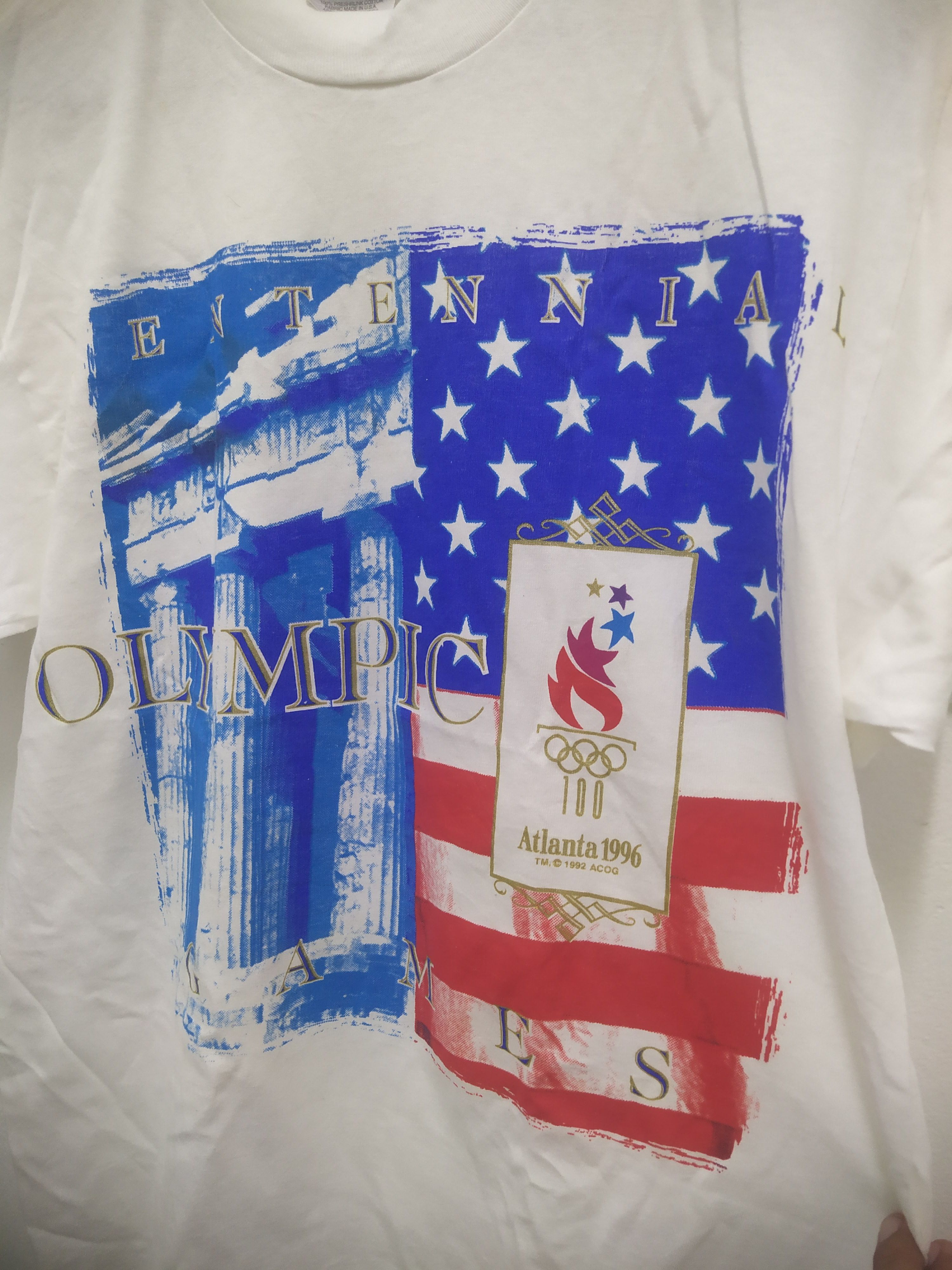 Vintage Centennial Olympic Atlanta 1996 Games vintage Tshirt Size US M / EU 48-50 / 2 - 7 Thumbnail