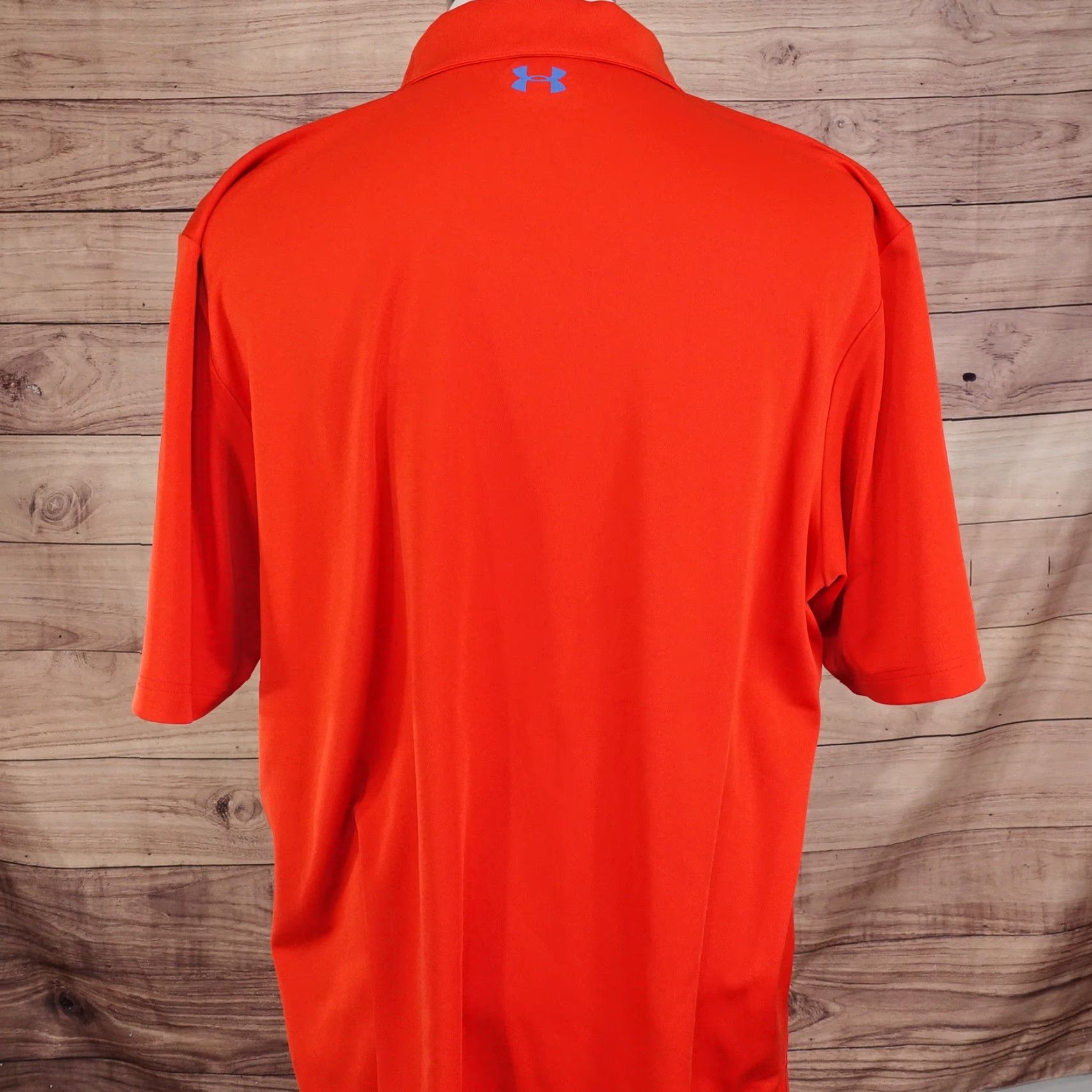 Under Armour Under Armour HEAT GEAR SHIRT MENS XL RED BLUE SPLATTER GOLF POLO Size US XL / EU 56 / 4 - 4 Thumbnail