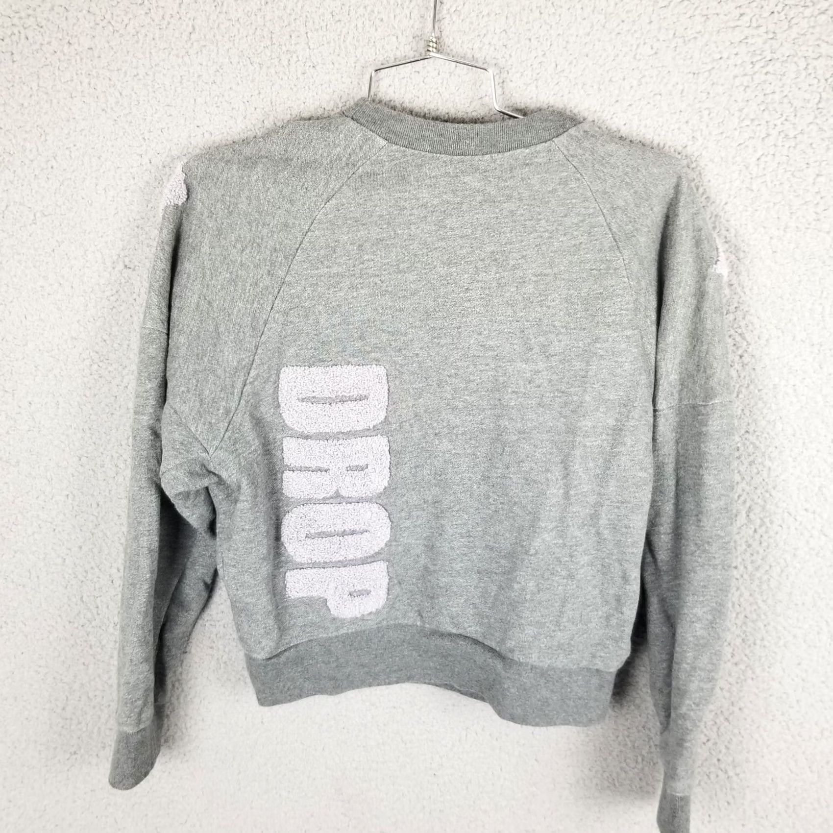 3.1 Phillip Lim 3.1Phillip Lim Name Drop appliquéd Jersey Crewneck Sweatshirt XS Women Gray Solid Knit Cotton Crew Neck Pullover Designer Sweatshirt Womens XS Size XS / US 0-2 / IT 36-38 - 3 Thumbnail