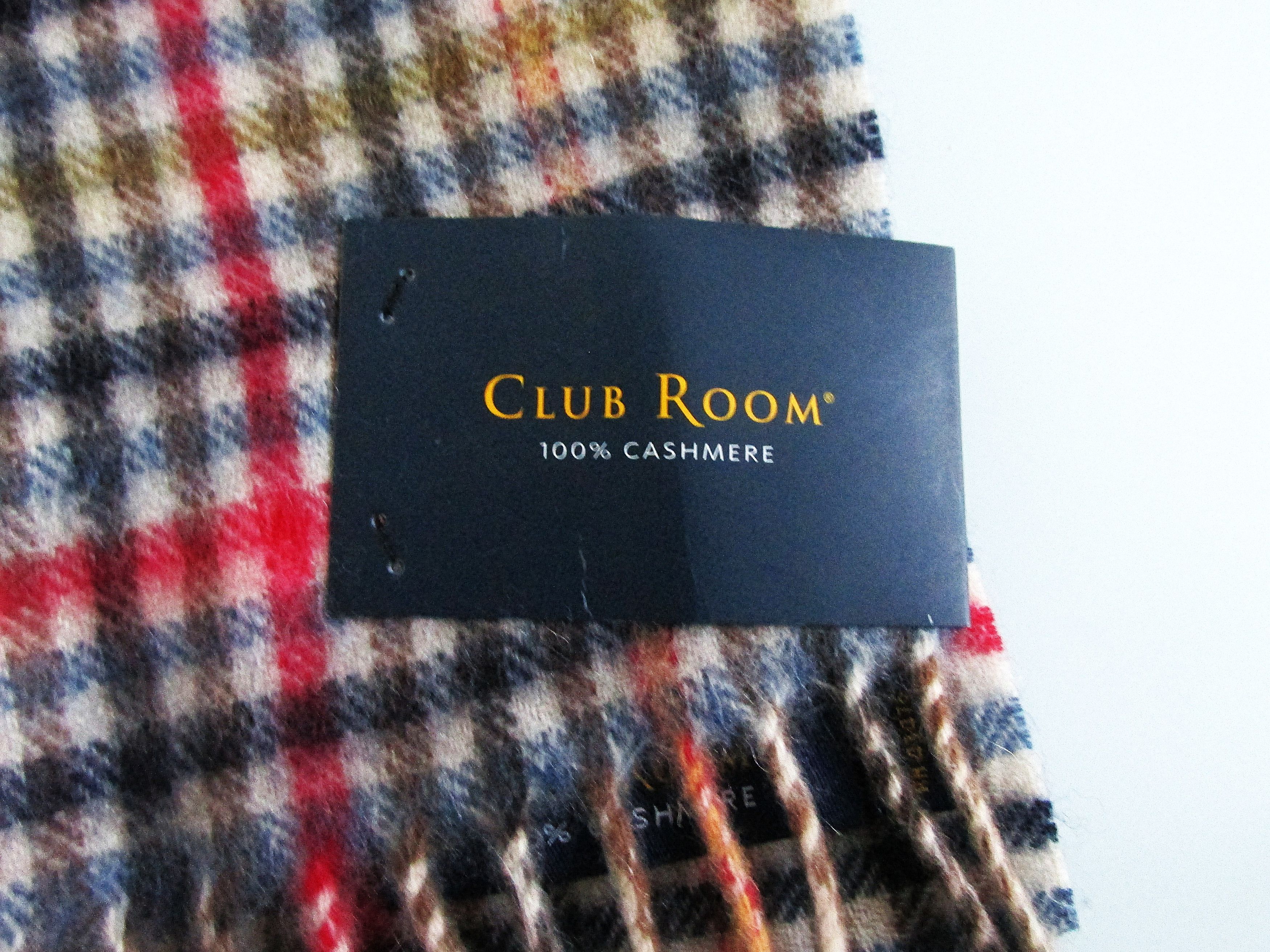 Club Room Club Room (NWT) Men's Cashmere Scarf Size ONE SIZE - 3 Thumbnail
