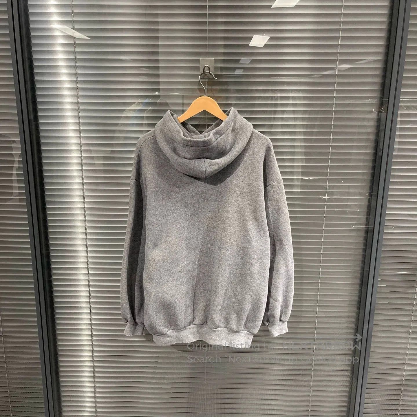 Balenciaga Gray Oversized Hoodie with Logo Print. Size US S / EU 44-46 / 1 - 2 Thumbnail