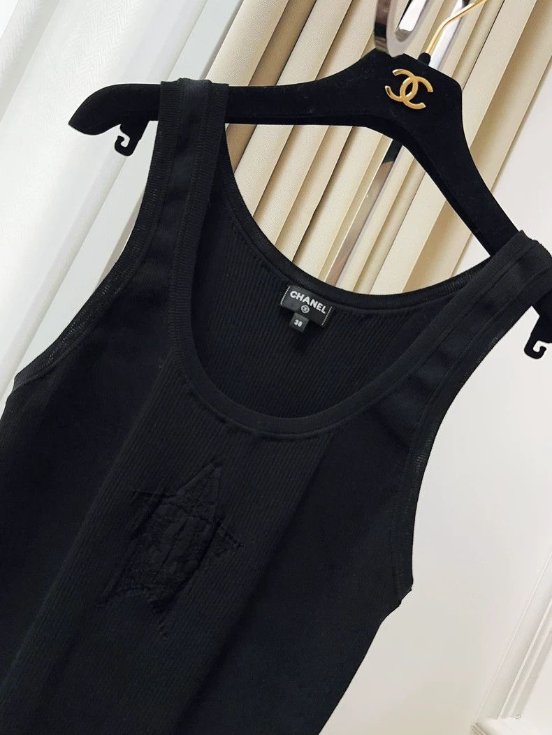 Chanel Chanel 24C popular black star bottom vest Size XS / US 0-2 / IT 36-38 - 4 Thumbnail