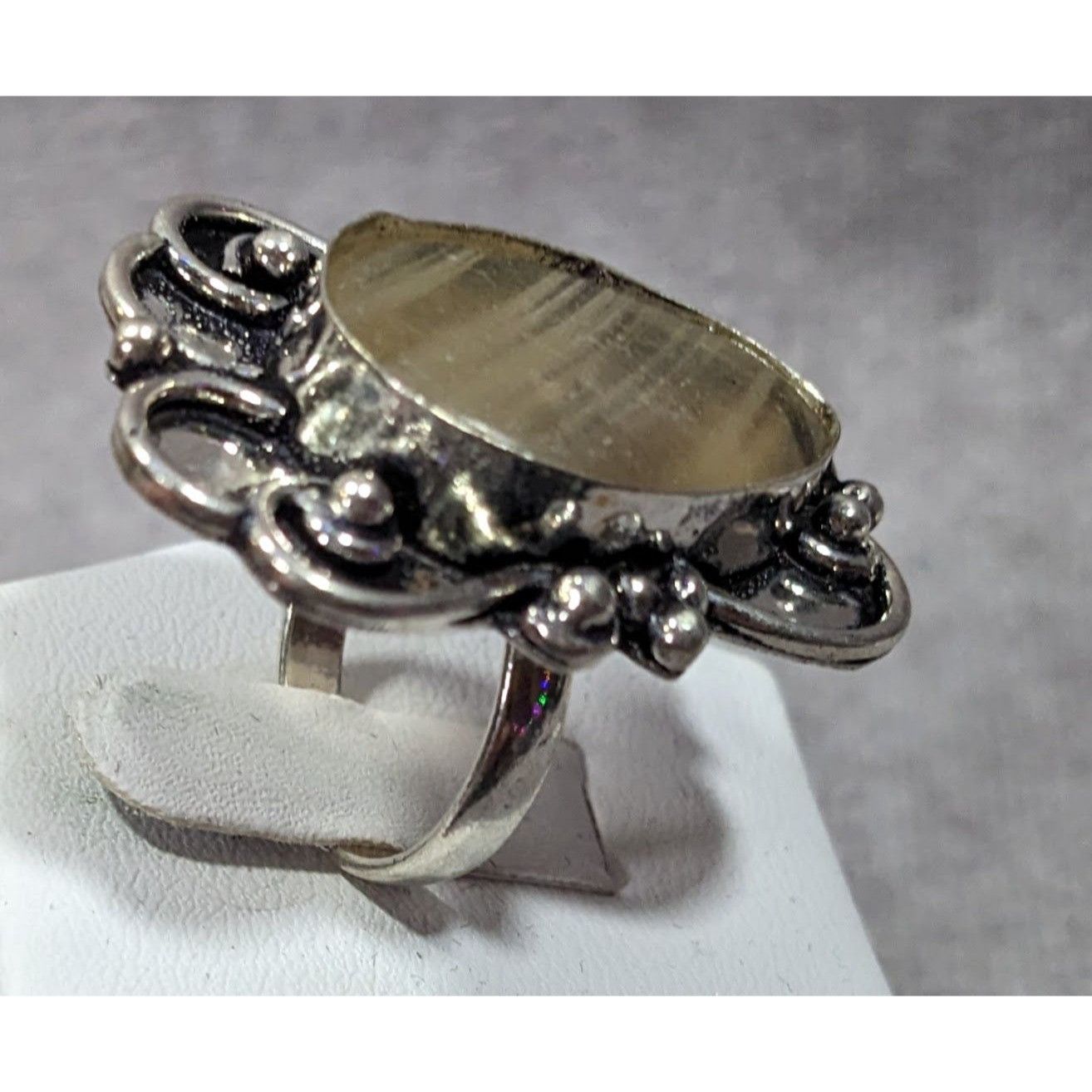 Other Victorian Style Rutilated Quartz Sterling Silver Statement R Size ONE SIZE - 10 Thumbnail