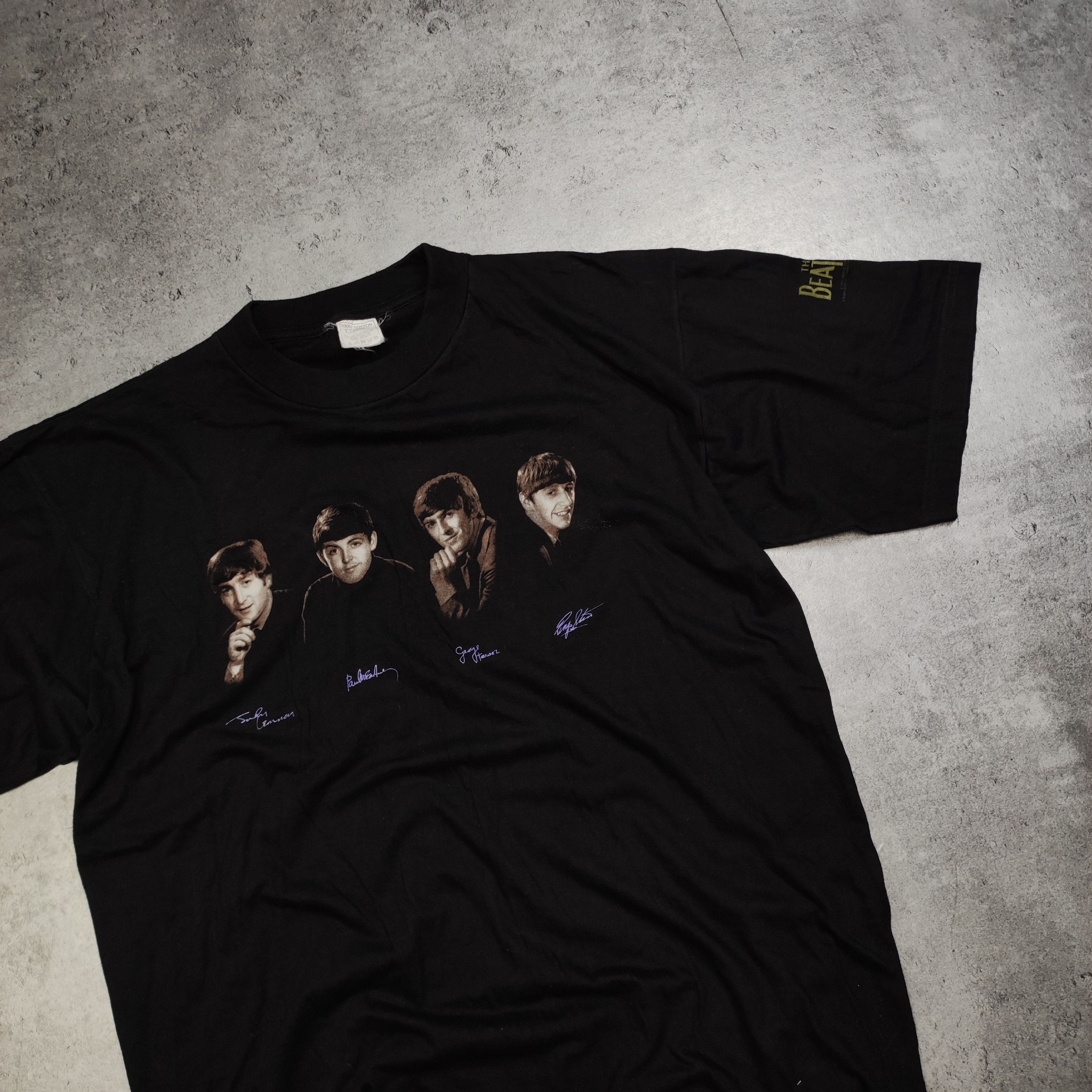 Band Tees × Vintage RARE OG 1995 The Beatles Merch Tour Photos Promo Tee Size US L / EU 52-54 / 3 - 3 Thumbnail