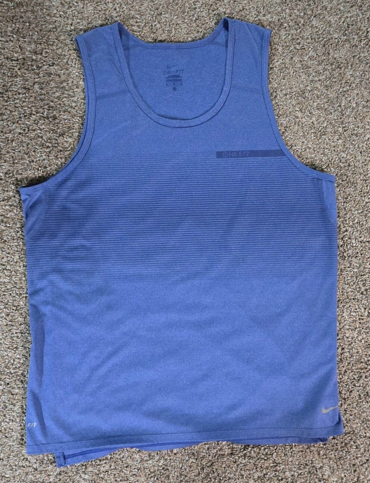 Nike Nike Dri-Fit NR.E72 Blue Tank Top Size M? Size M / US 6-8 / IT 42-44 - 1 Thumbnail