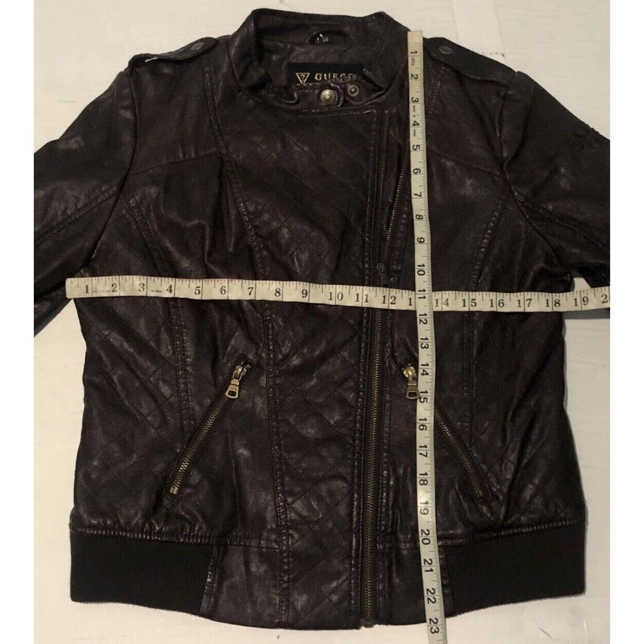 Guess NWT Jacket Faux Leather Large Women GUESS LOS ANGELES Size L / US 10 / IT 46 - 6 Thumbnail