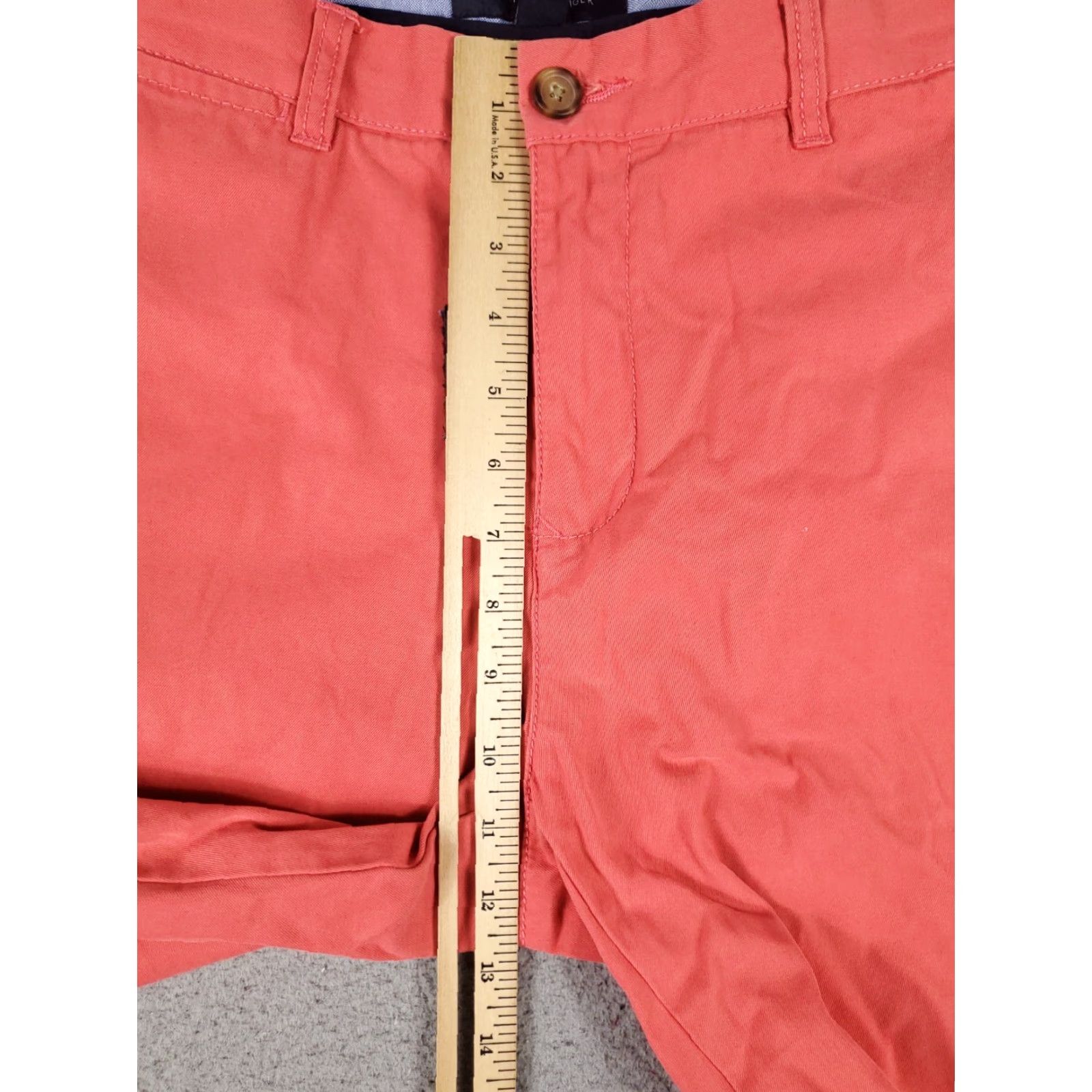 Tommy Hilfiger VINTAGE Tommy Hilfiger Pants Men 34x30 Chino Flat Front Casual Button Zip Pink Cotton Size US 34 / EU 50 - 3 Thumbnail