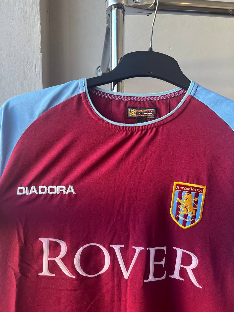 Diadora 2002/03 ASTON VILLA HOME SOCCER JERSEY FOOTBALL SHIRT SIZE L Size US L / EU 52-54 / 3 - 4 Thumbnail