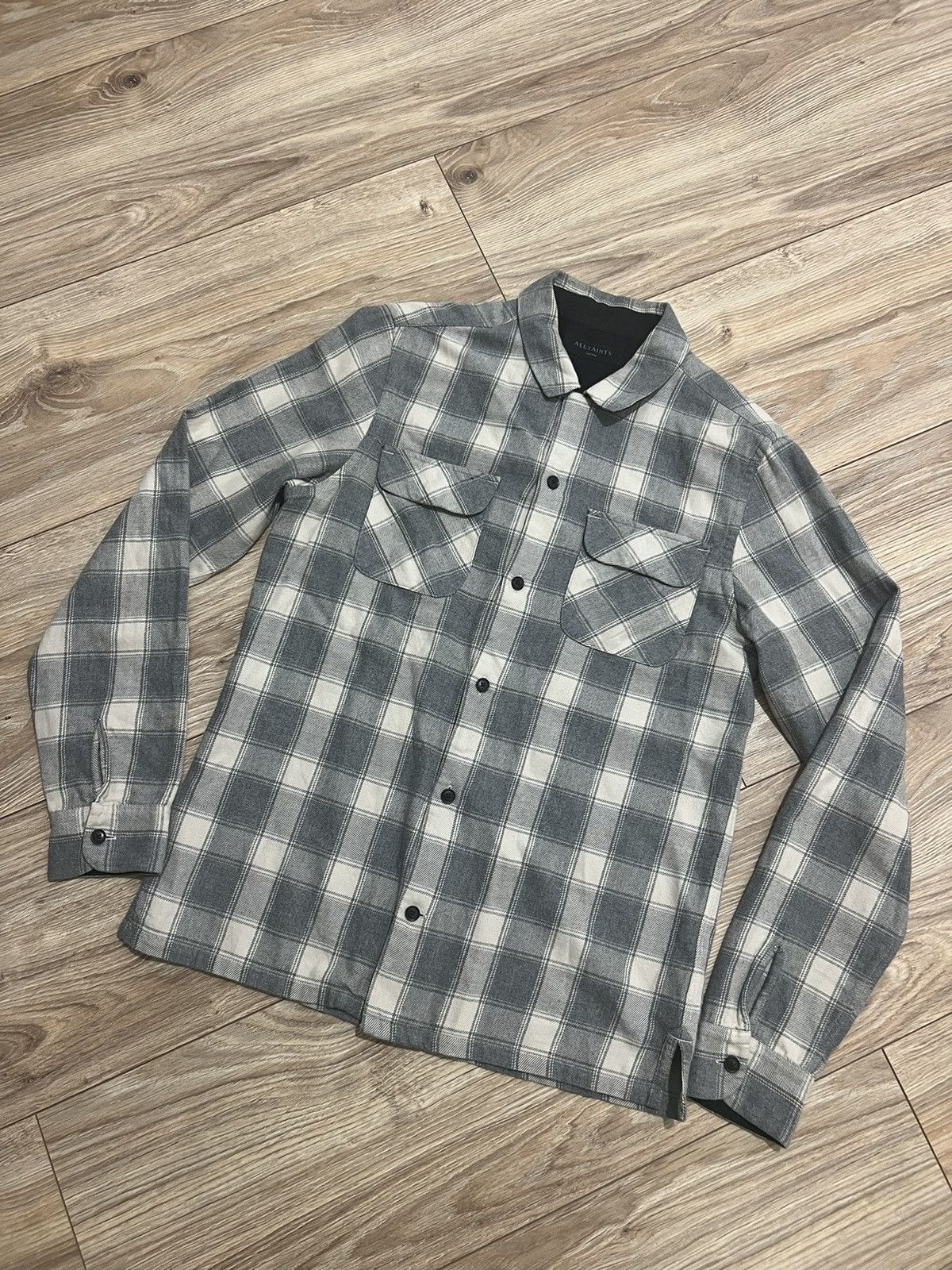Allsaints Shirt Button Up Allsaints Streetwear Y2K Drill Size US S / EU 44-46 / 1 - 1 Thumbnail