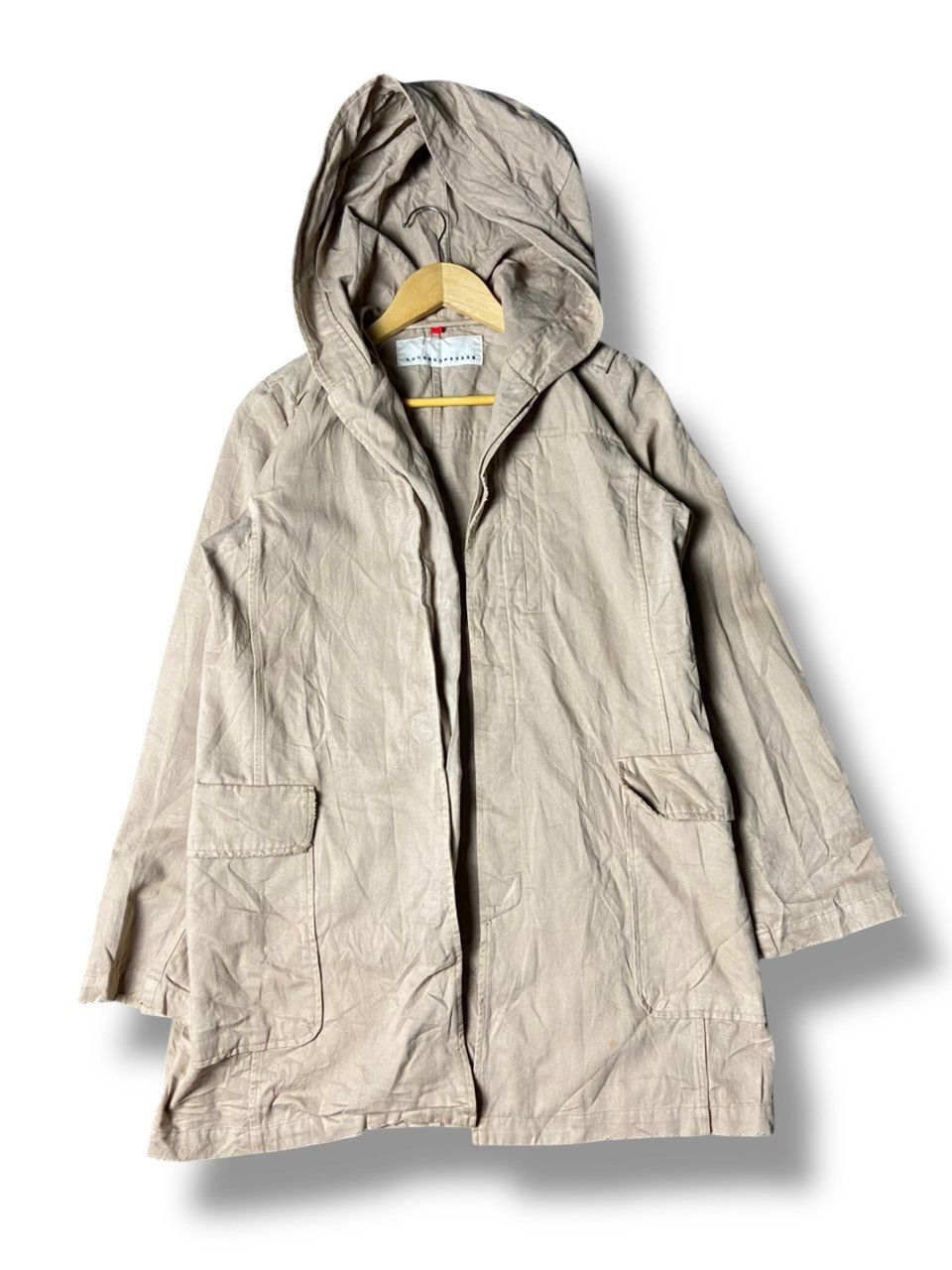 Japanese Brand Vintage SUNAO KUWAHARA Hooded Coat (140) Size US XXS / EU 40 - 1 Thumbnail