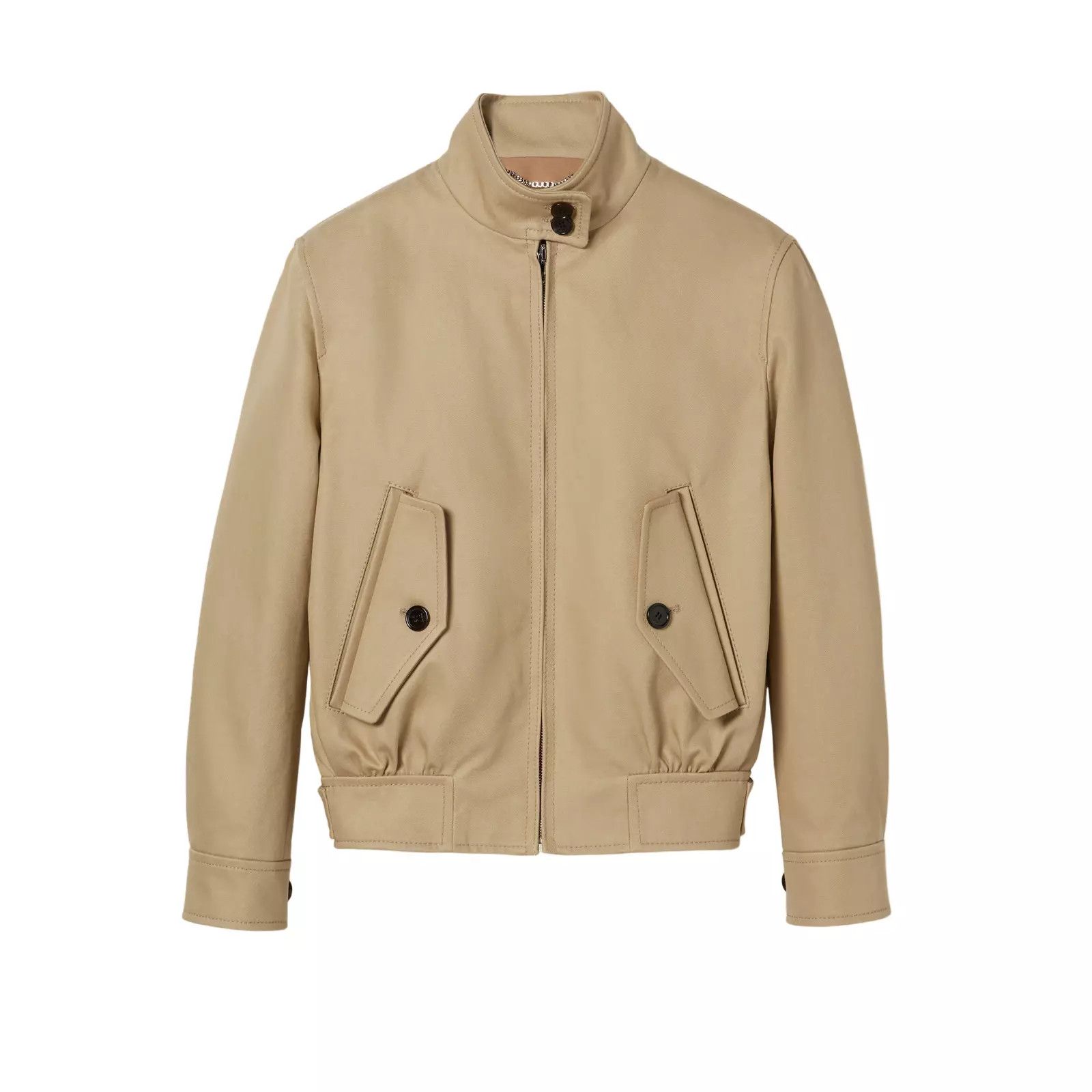 Gucci GUCCI New Beige Cotton Drill Embossed Bomber Jacket Size M / US 6-8 / IT 42-44 - 1 Thumbnail