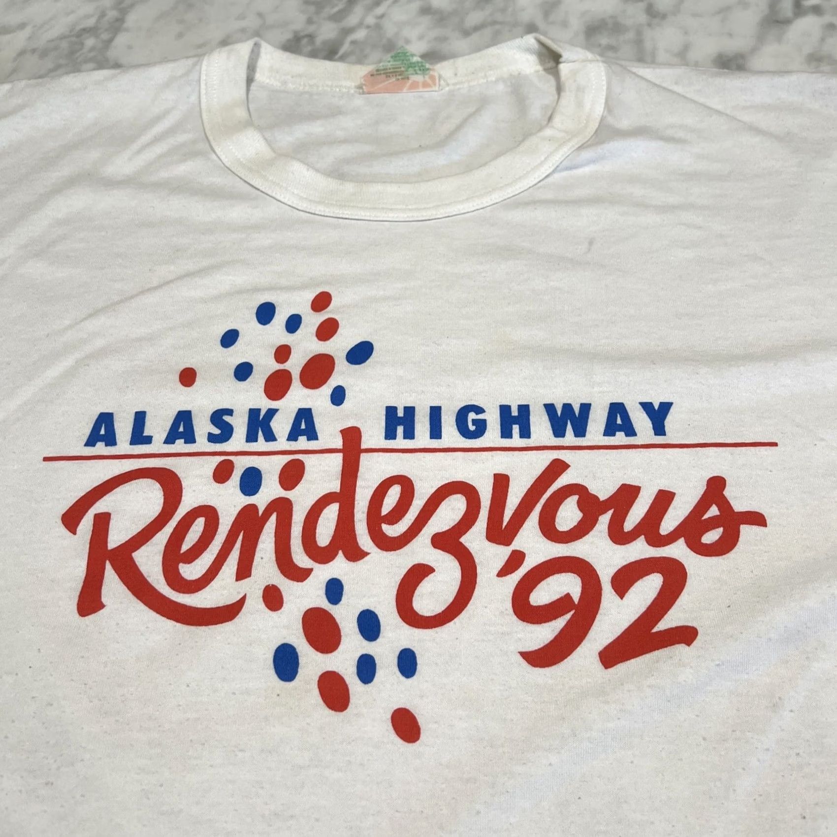 Vintage Vintage 1992 Shirt 2XL Alaska Highway Rendezvous Single Stitch Sunwear Damage Size US XXL / EU 58 / 5 - 2 Thumbnail