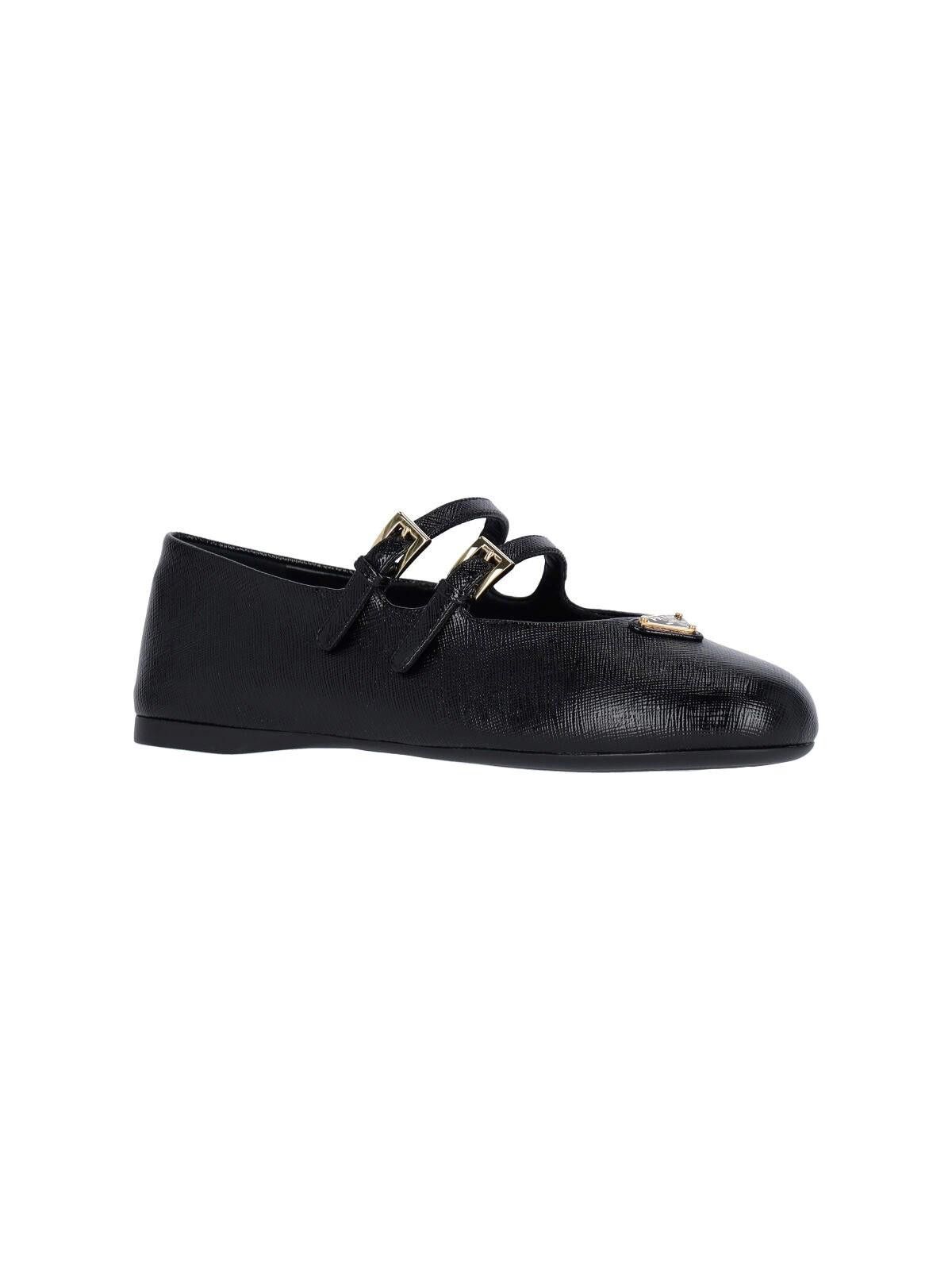 Prada PRADA LEATHER BALLERINAS SIZE 39 Size ONE SIZE - 2 Thumbnail