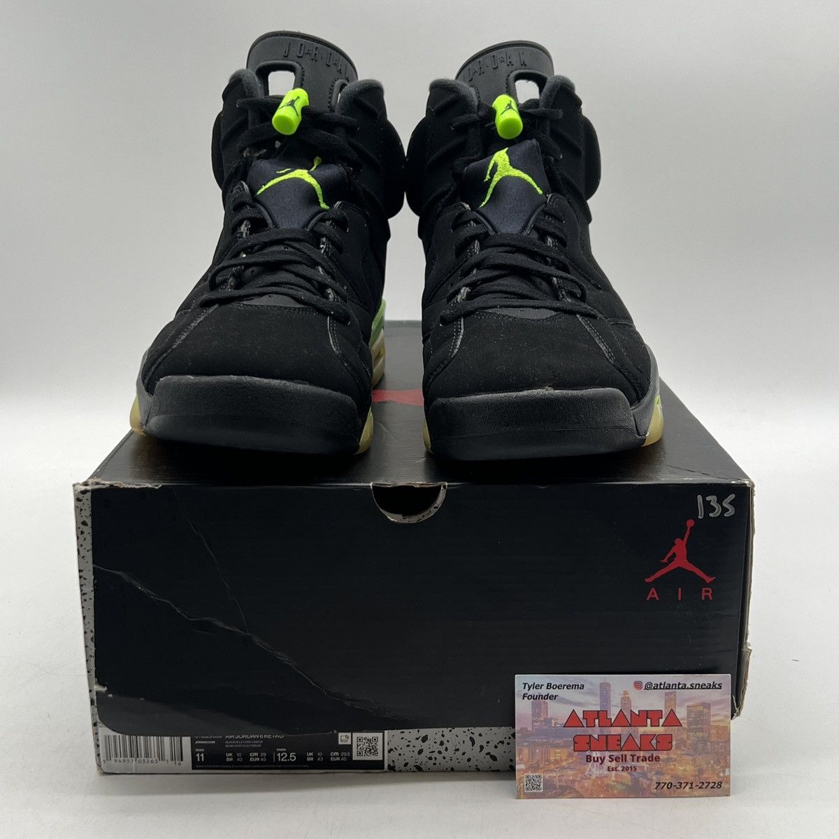 Jordan Brand Air Jordan 6 electric green Size US 11 / EU 44 - 2 Thumbnail