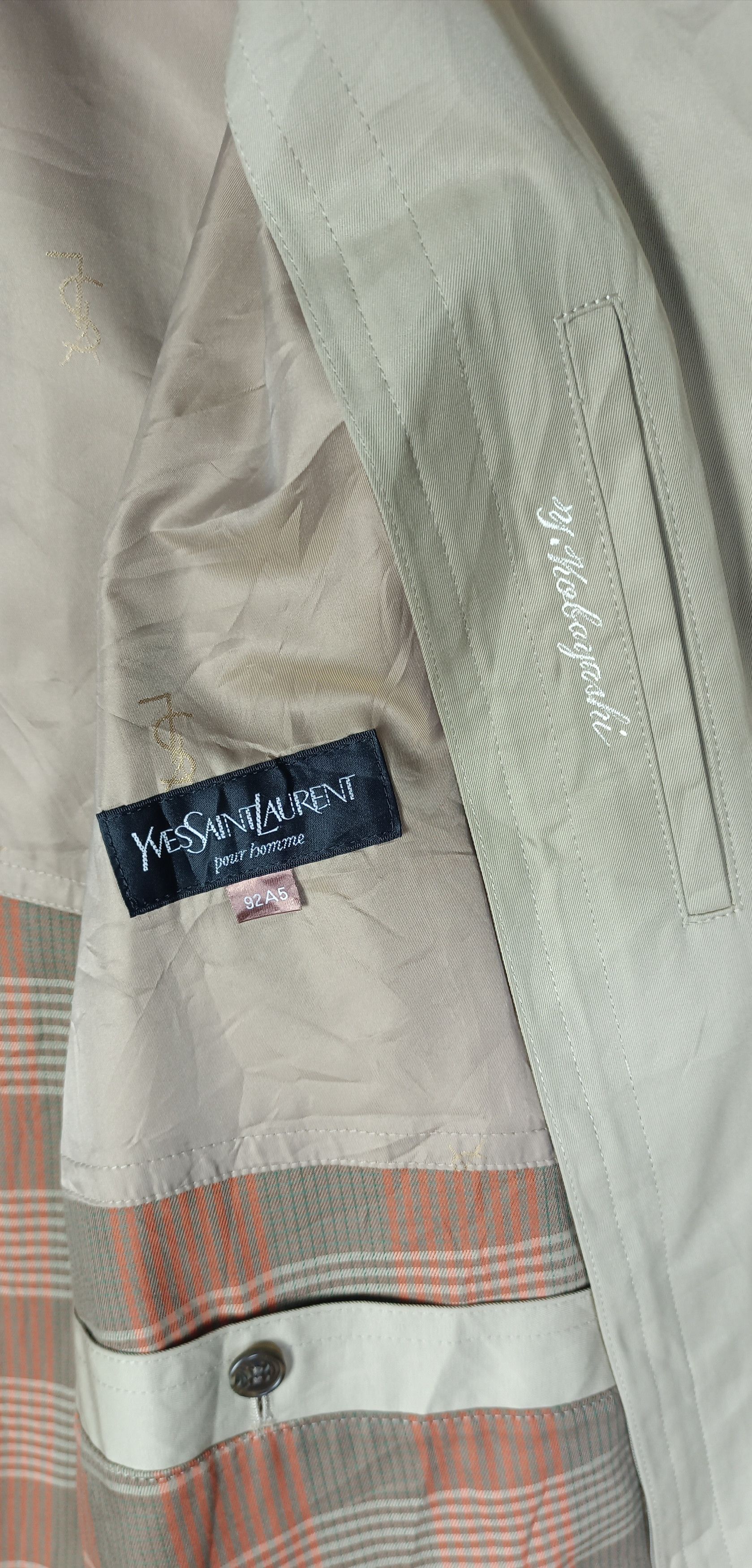 Yves Saint Laurent Vintage💥💥Yves Saint Laurent Homme Trench Cout Size US L / EU 52-54 / 3 - 13 Thumbnail