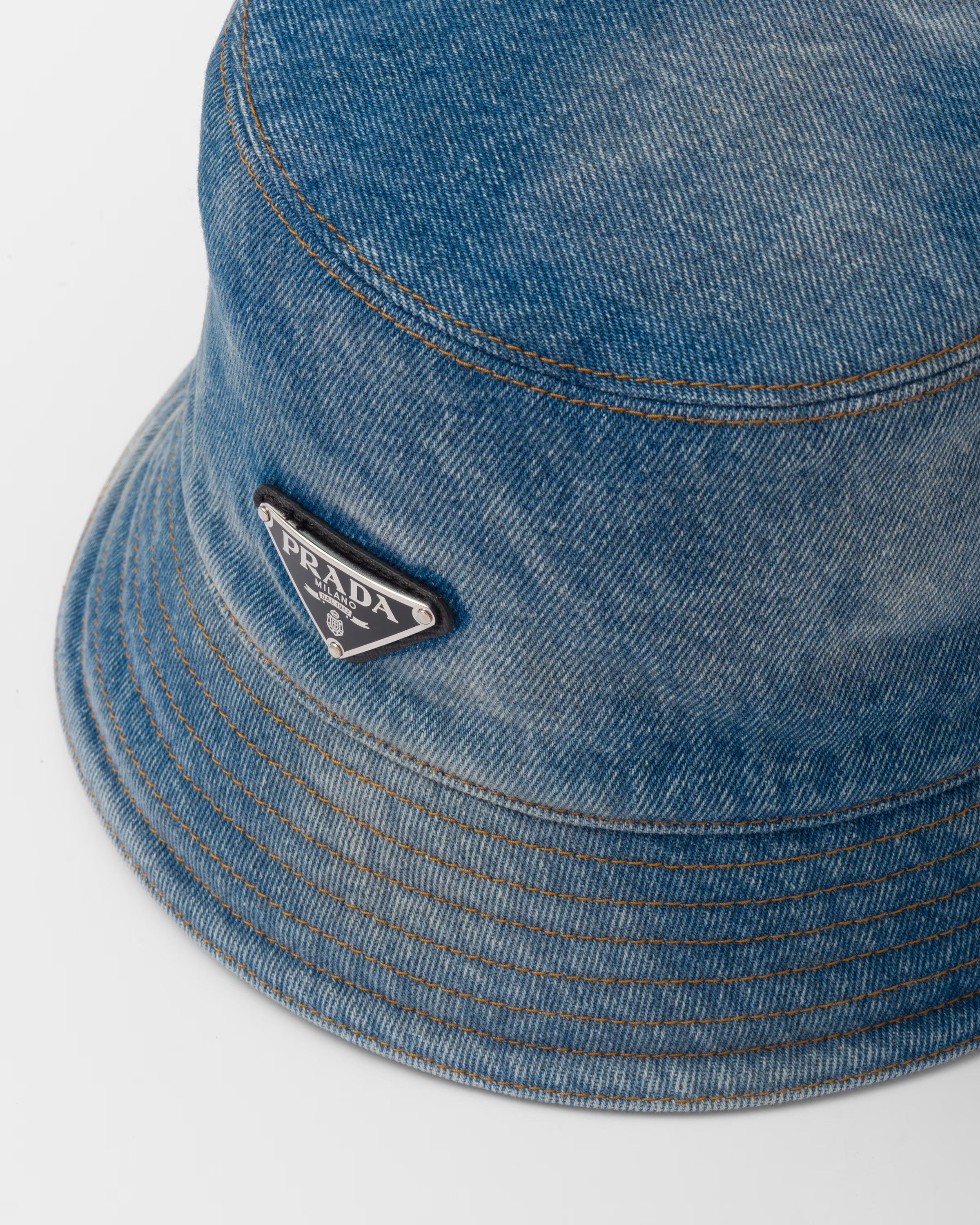 Prada (size SMALL) Denim bucket hat Size ONE SIZE - 9 Thumbnail
