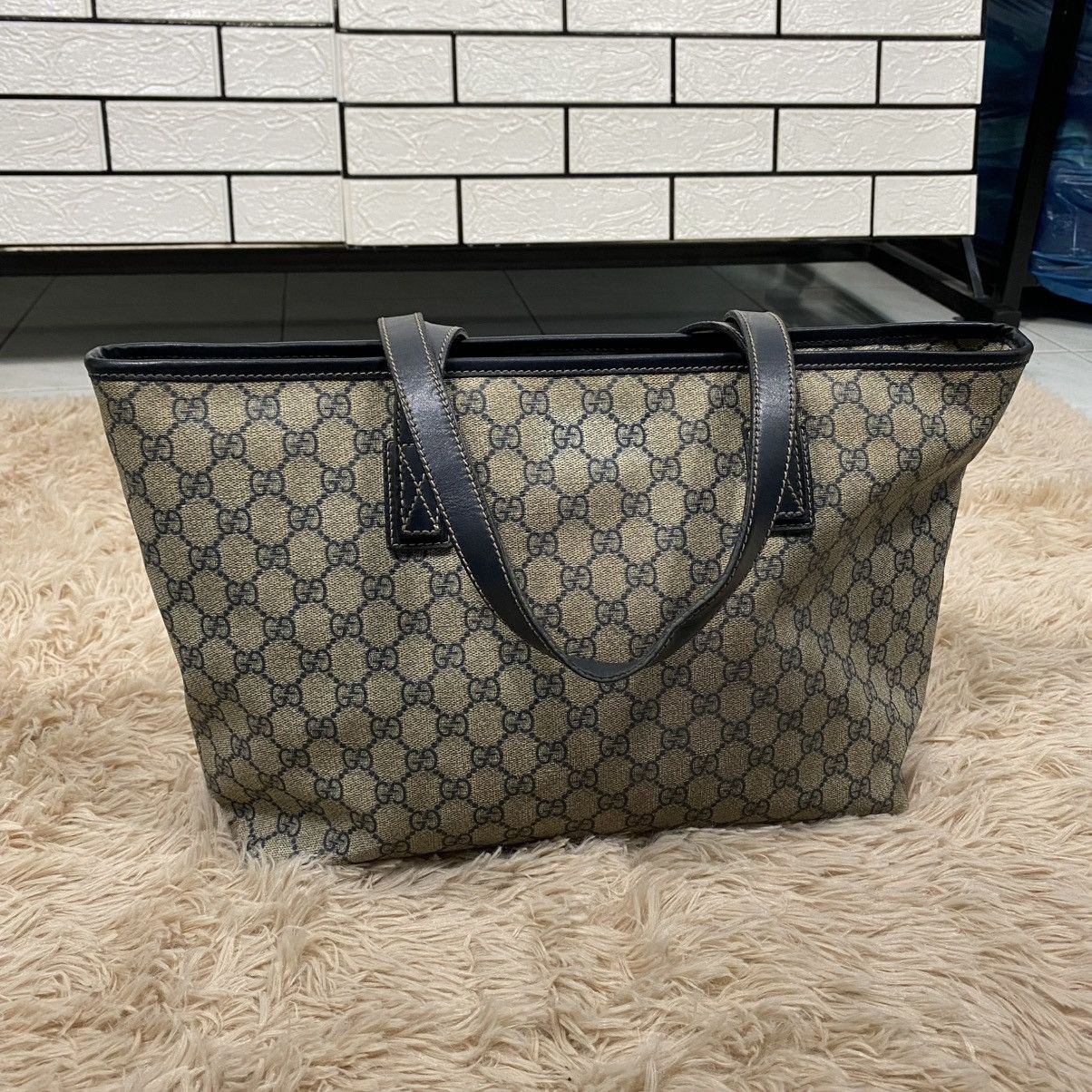 Gucci 🔥HANDBAG GUCCI LEATHER MONOGRAM MADE IN ITALY Size ONE SIZE - 2 Thumbnail