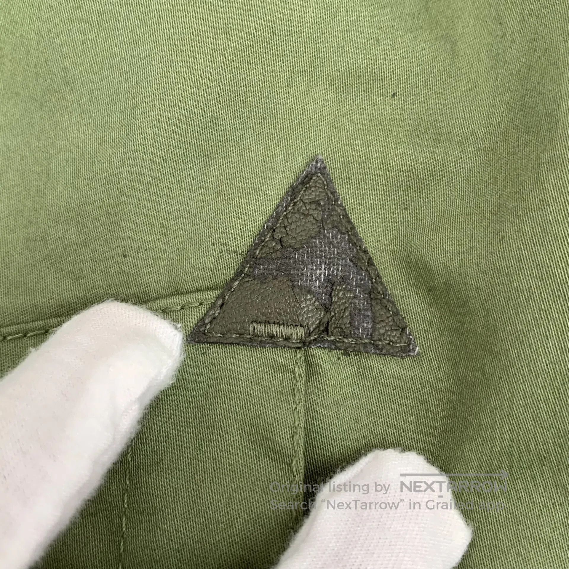 Other Oil Cake Military Green Cotton Hooded Drawstring Single-Br Size US M / EU 48-50 / 2 - 8 Thumbnail
