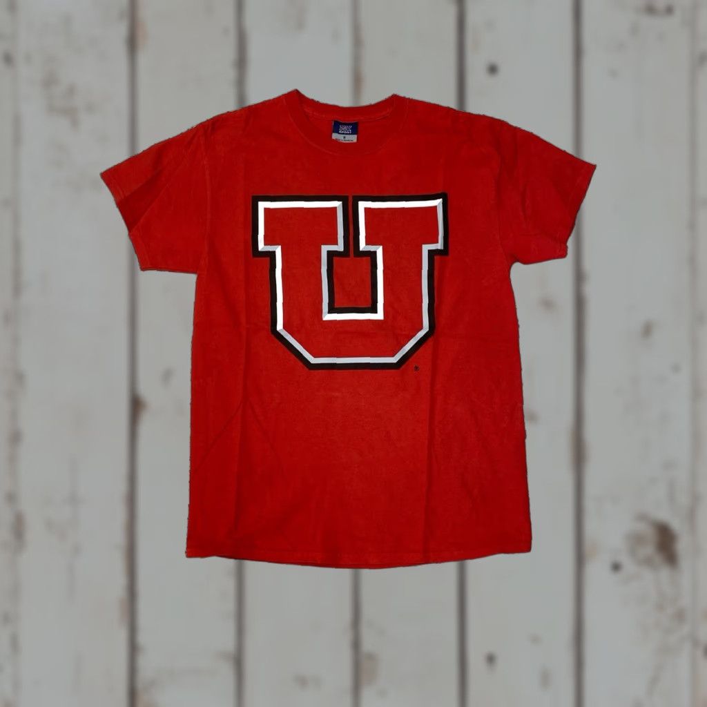 NCAA VINTAGE Utah Utes T-Shirt M NCAA Crew Neck Unisex Red University College Sports Mens Medium Size US M / EU 48-50 / 2 - 1 Thumbnail