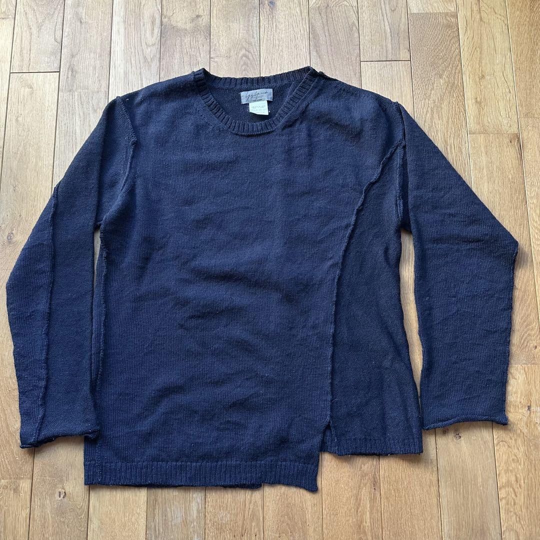 Yohji Yamamoto yohji yamamoto pour homme asymmetric knit Size US L / EU 52-54 / 3 - 1 Thumbnail