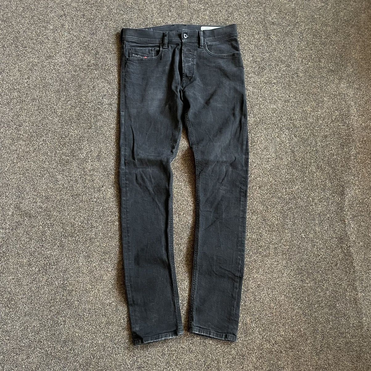 Vintage Vintage Y2K Diesel Faded Black Slim Denim Jeans Skate 30 Size US 30 / EU 46 - 1 Thumbnail