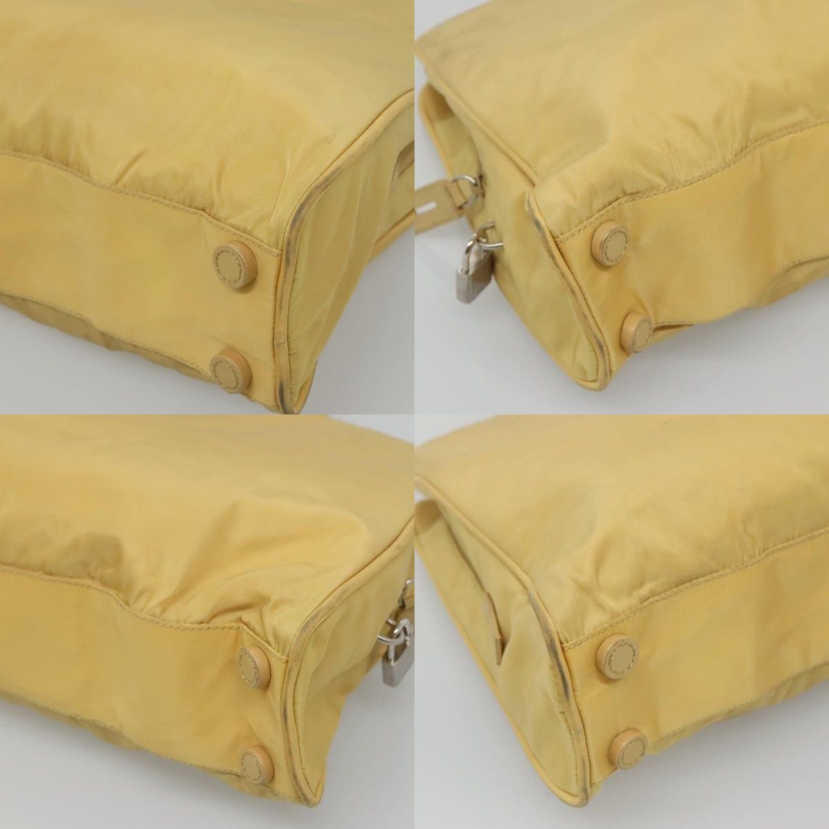 Prada PRADA Hand Bag Nylon Yellow Silver Size ONE SIZE - 10 Thumbnail
