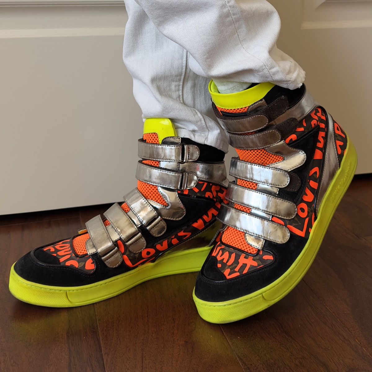 Louis Vuitton × Stephen Sprouse Louis Vuitton x Stephen Sprouse Graffiti High-Top Sneakers Size US 9.5 / EU 42-43 - 3 Thumbnail