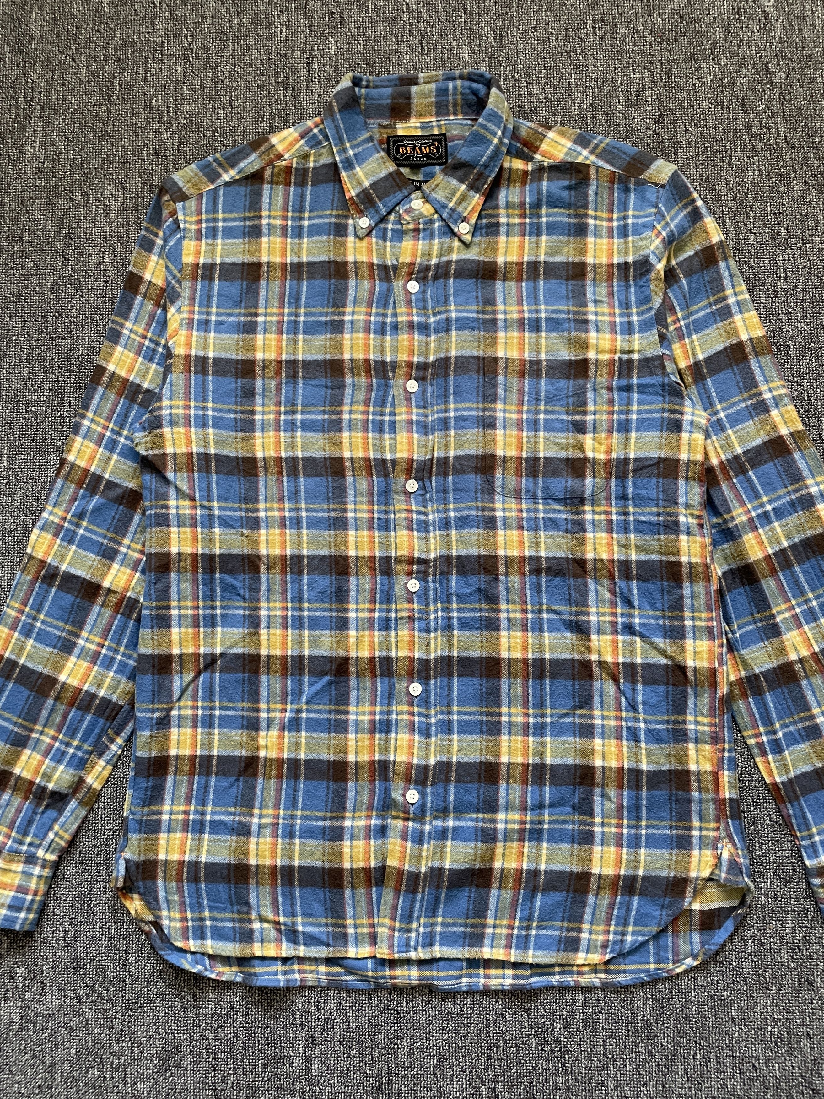 Beams Plus Beams Plus Brushed Flannel Check Button Down Shirt Size US M / EU 48-50 / 2 - 2 Thumbnail