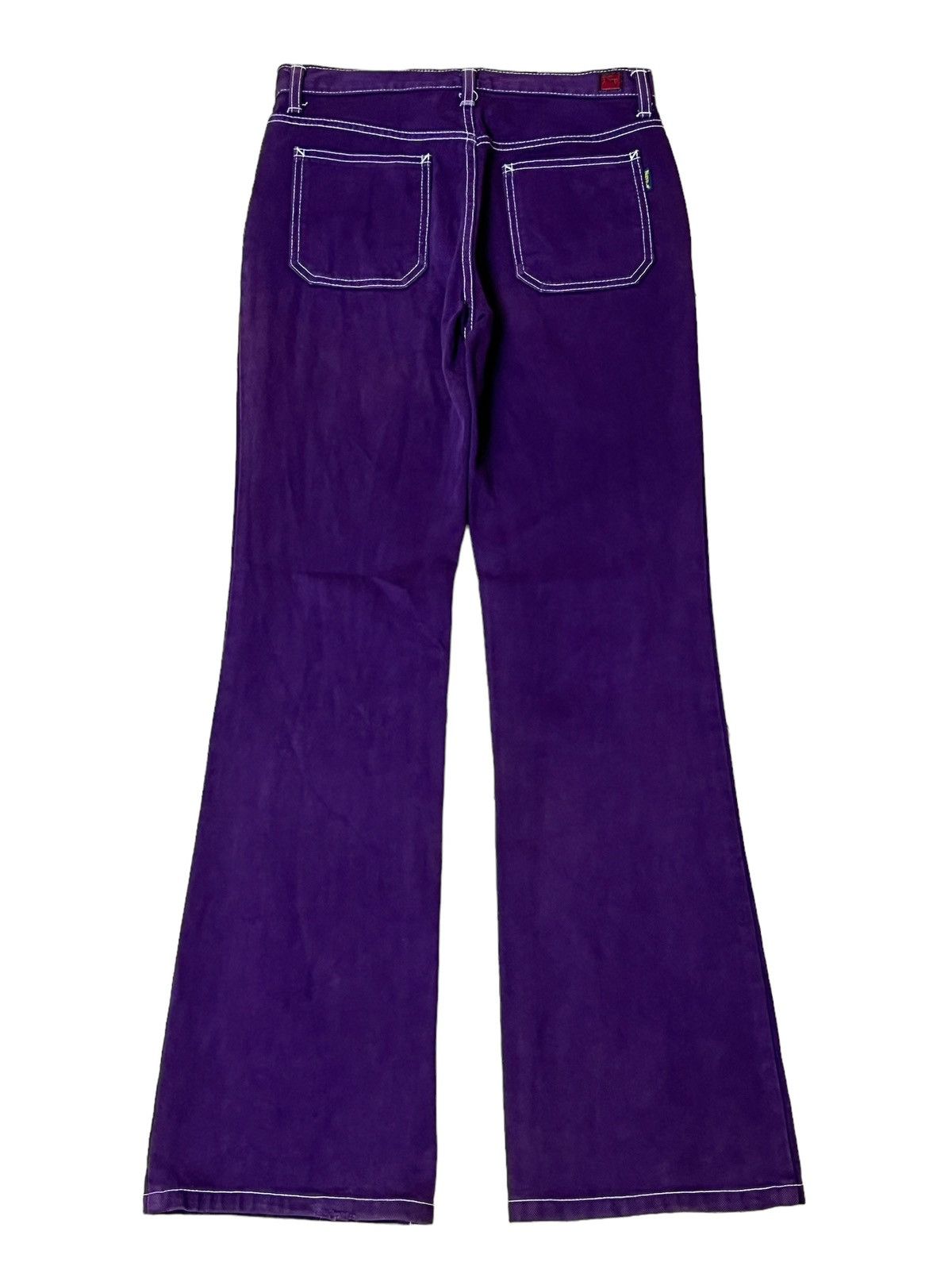 Japanese Brand VINTAGE JAPANESE NUVE PURPLE BUSHPANT FLARE DENIM Size US 29 - 2 Thumbnail