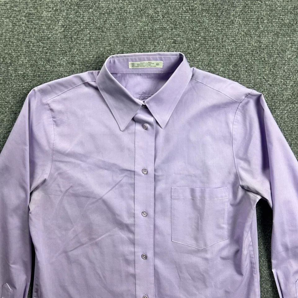 Other Foxcroft Top Womens 8P Light Purple Button Up Pocket Size M / US 6-8 / IT 42-44 - 2 Thumbnail