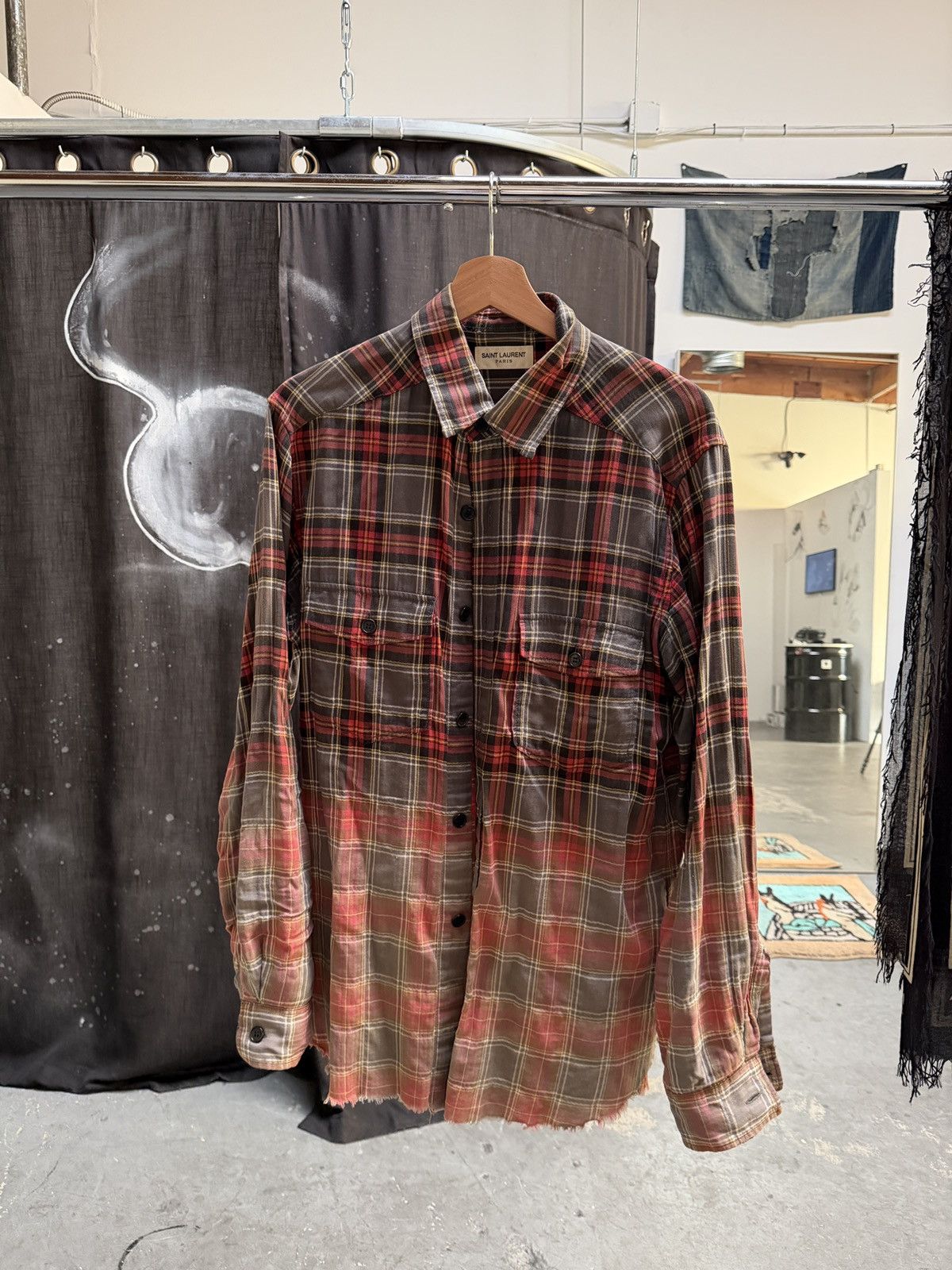 Saint Laurent Paris Saint Laurent Paris SS16 Surf Sound Flannel Size US M / EU 48-50 / 2 - 1 Thumbnail