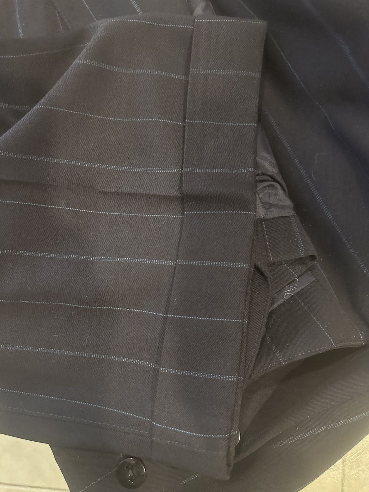 Escada Sport Vintage Escada pantsuit black with blue pinstripes Size XXS / US 00 / IT 34 - 19 Thumbnail