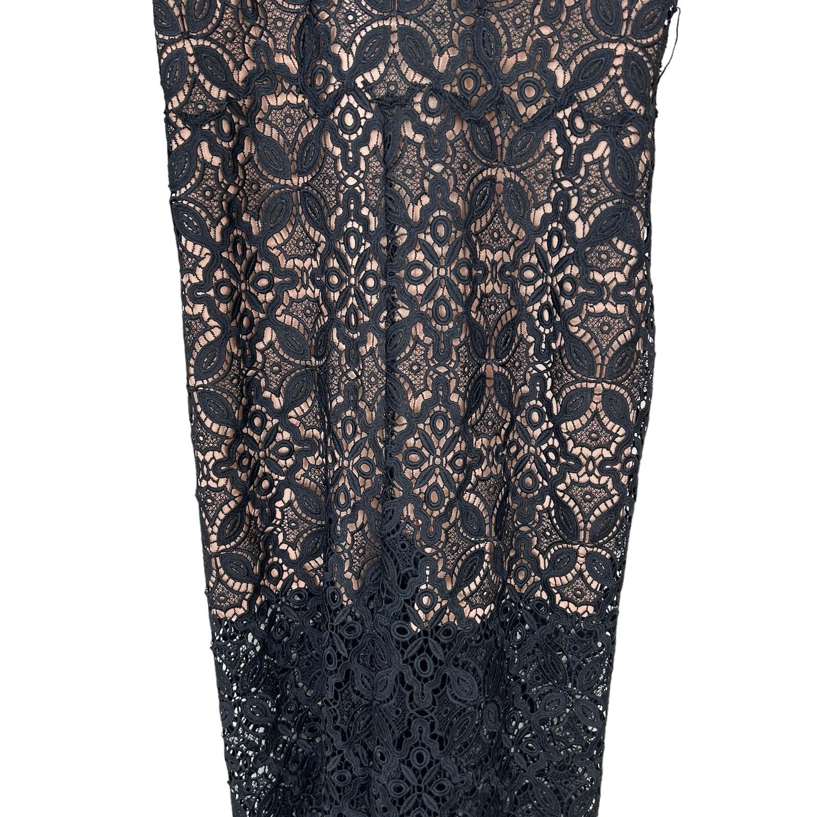 Jonathan Simkhai Jonathan Simkhai Black Lace Emma Guipure Jumpsuit Sz M Size 30" / US 8 / IT 44 - 3 Thumbnail