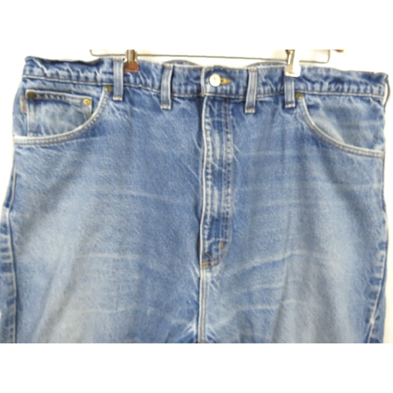 Carhartt Carhartt Jeans Relaxed Fit 44X30 Pants Blue Mens Regular Inseam 30 USA Union Made Distressed Tapered 44 Blue Jeans Size US 44 / EU 60 - 4 Thumbnail